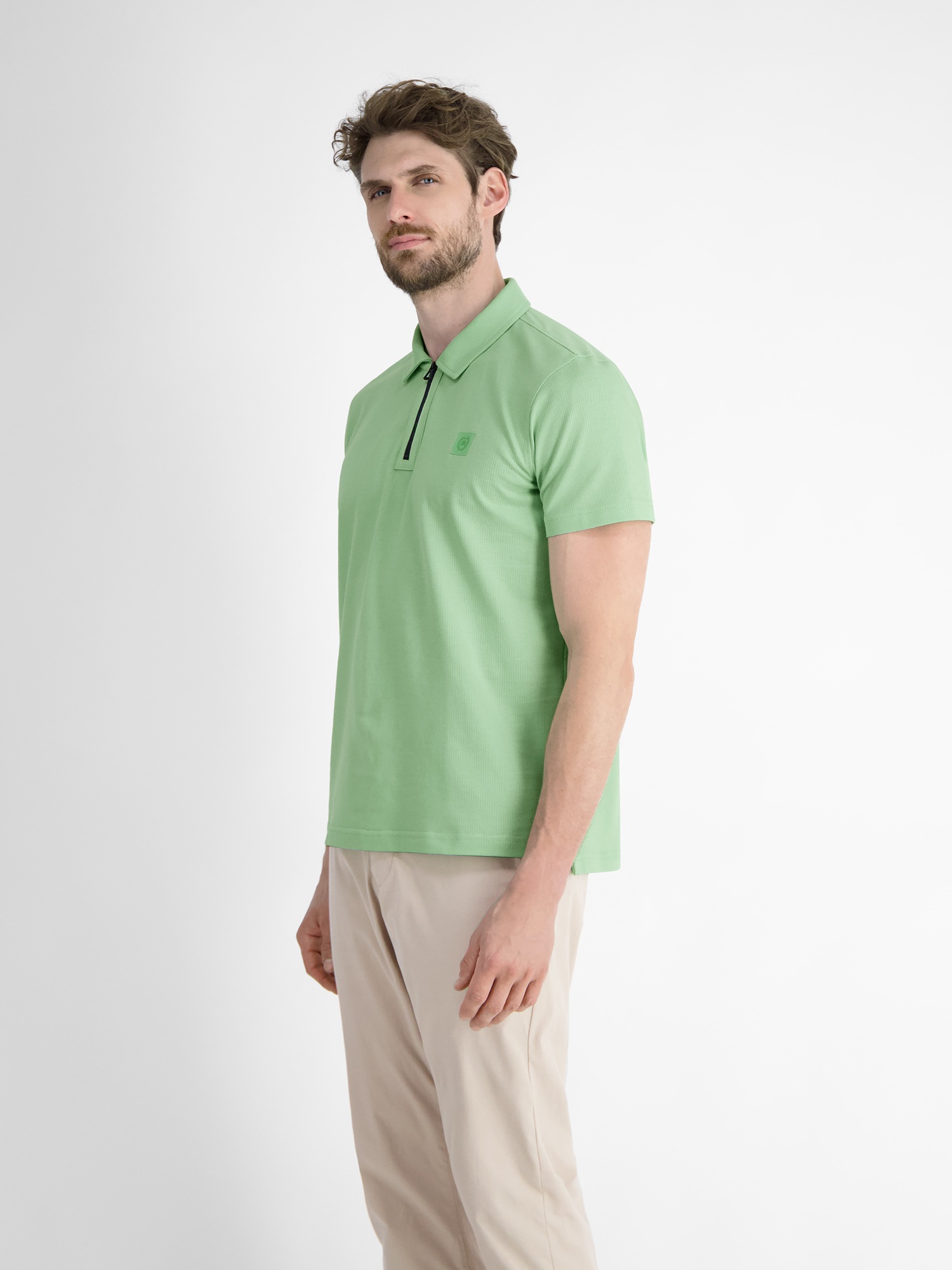 LERROS Poloshirt »Herren Poloshirt mit Reißverschlusskragen«