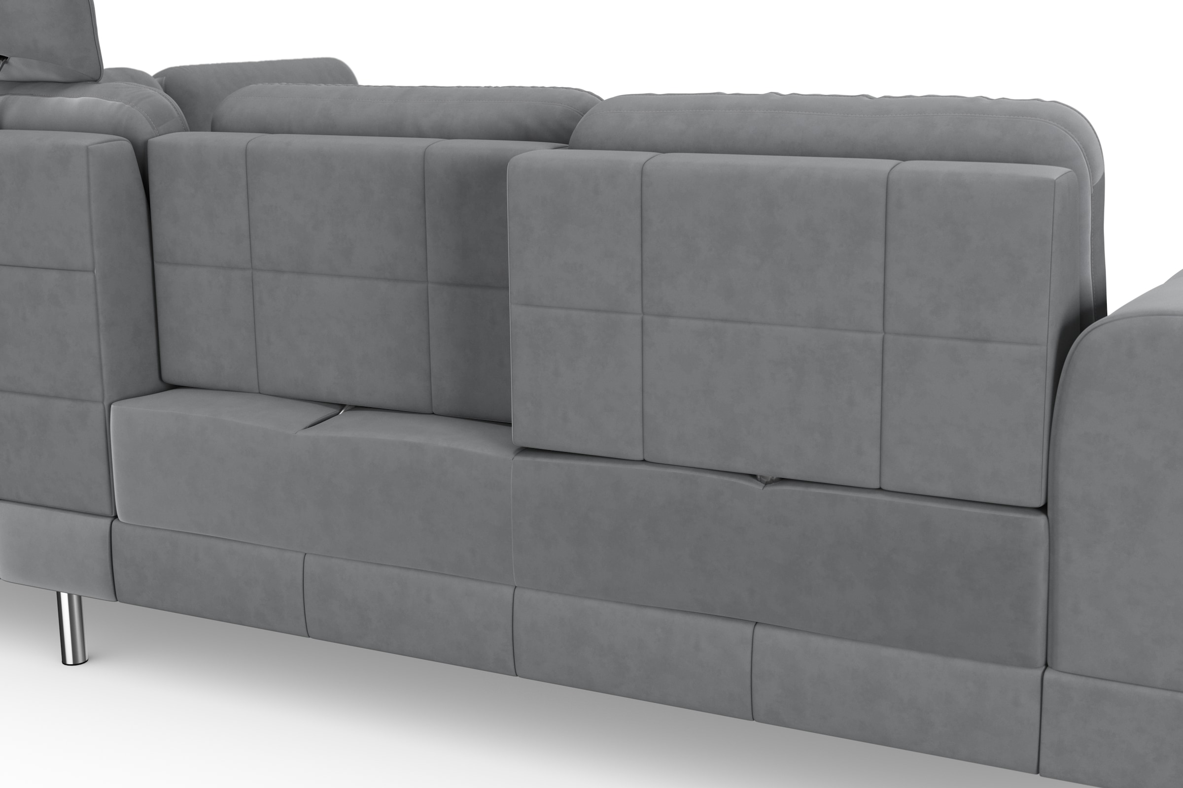 sit&more Ecksofa »Bendigo L-Form« inklusive Sitztiefenverstellung, Bodenfreiheit 12 cm, in 2 Fußfarben