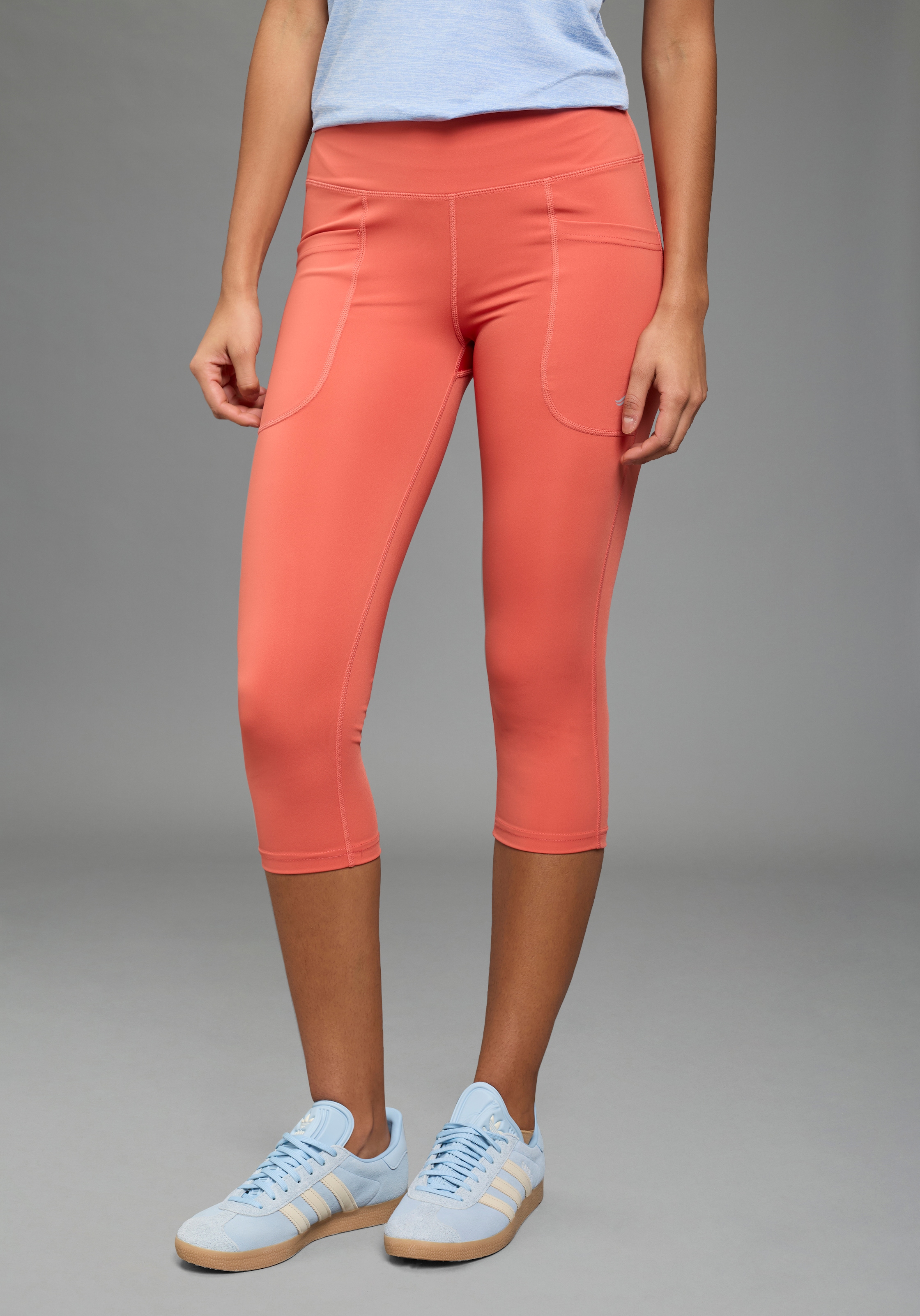 FAYN SPORTS Caprileggings  mit Figur formenden Nähten und hohem Bund