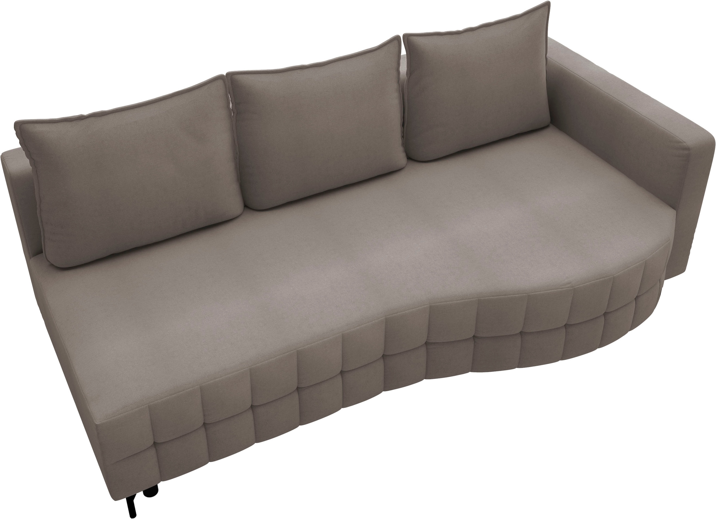 exxpo - sofa fashion Loungesofa »T wiggy Schlafsofa mit Bettfunktion und Bettkasten,« komfortabler Federkern, super Sitzkomfort, elegante Formensprache