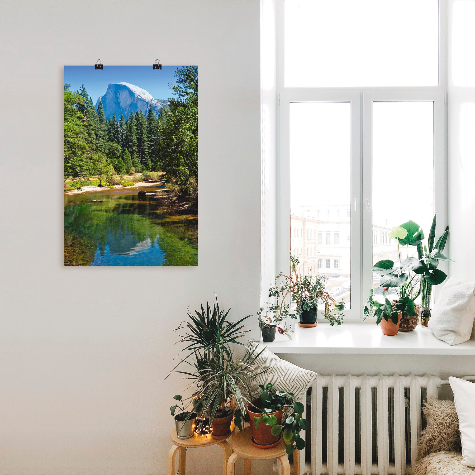 Artland Wandbild »Yosemite Valley Half Dome River of Mercy«, Gewässer, (1 S günstig online kaufen