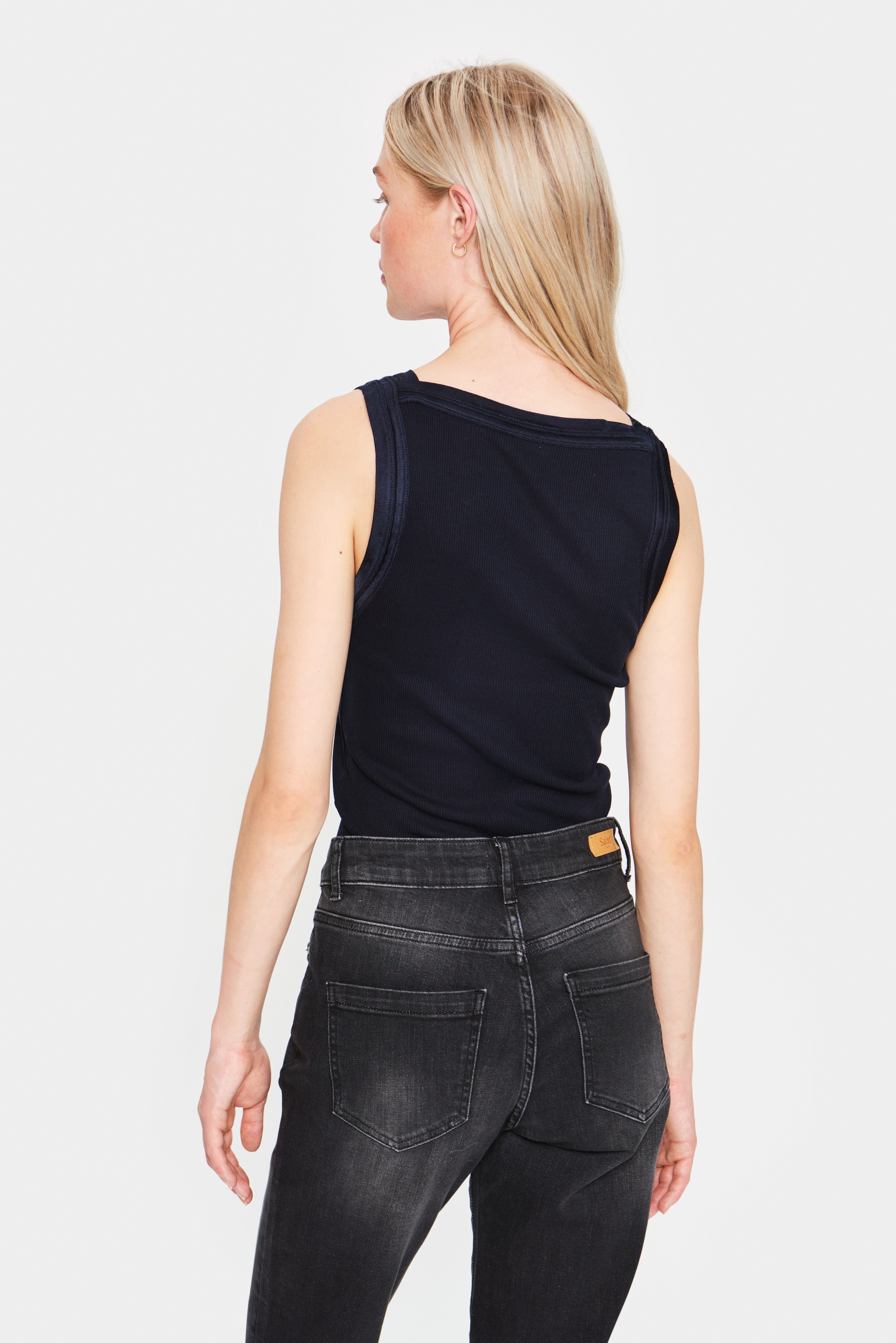 Saint Tropez Tanktop »SZ-MAYA TANK TOP« mit Seidenanteil