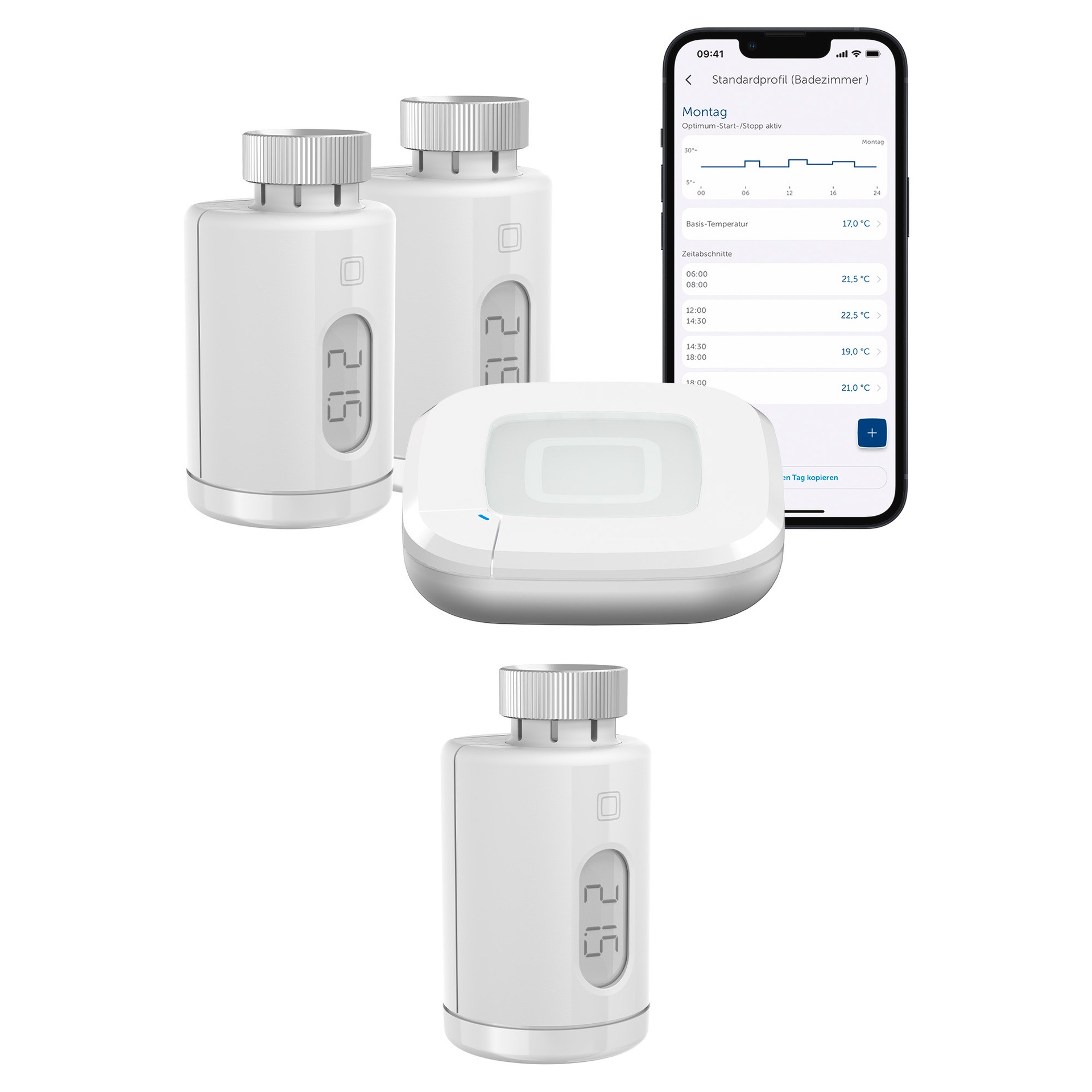 Homematic IP Heizkörperthermostat »Starter Set Heizen pure für 3 Heizkörper günstig online kaufen