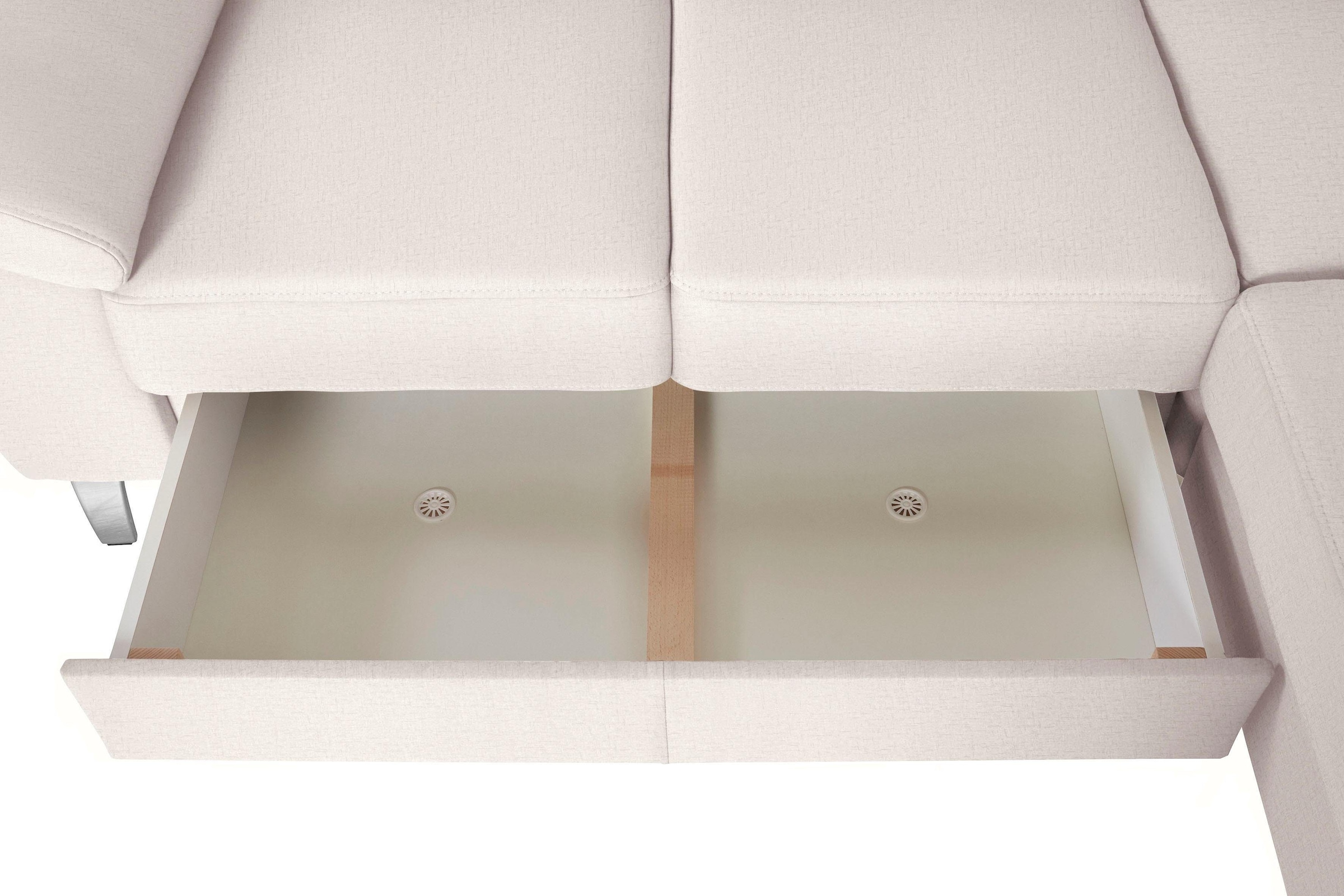 sit&more Ecksofa »Sorano L-Form«, wahlweise mit Bett- und Relaxfunktion, inkl. Bettkasten
