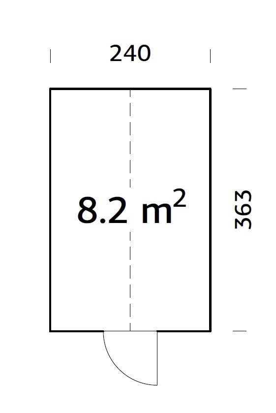 Palmako Gewächshaus »E_milia«, 8,2 m², inklusive automatische Dachentlüftung