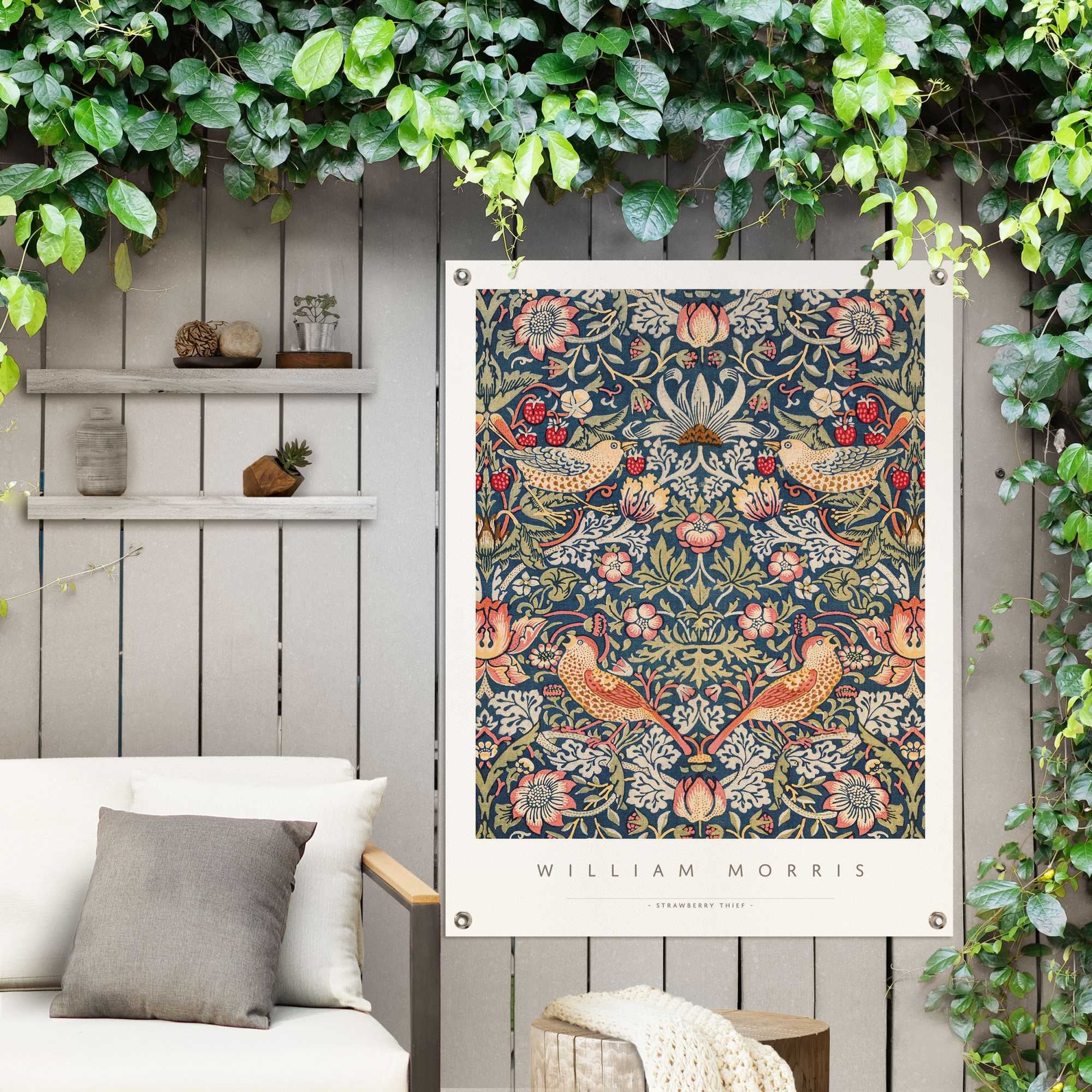 Reinders! Poster »William Morris - Erdbeerdieb«, Outdoor für Garten oder Balkon