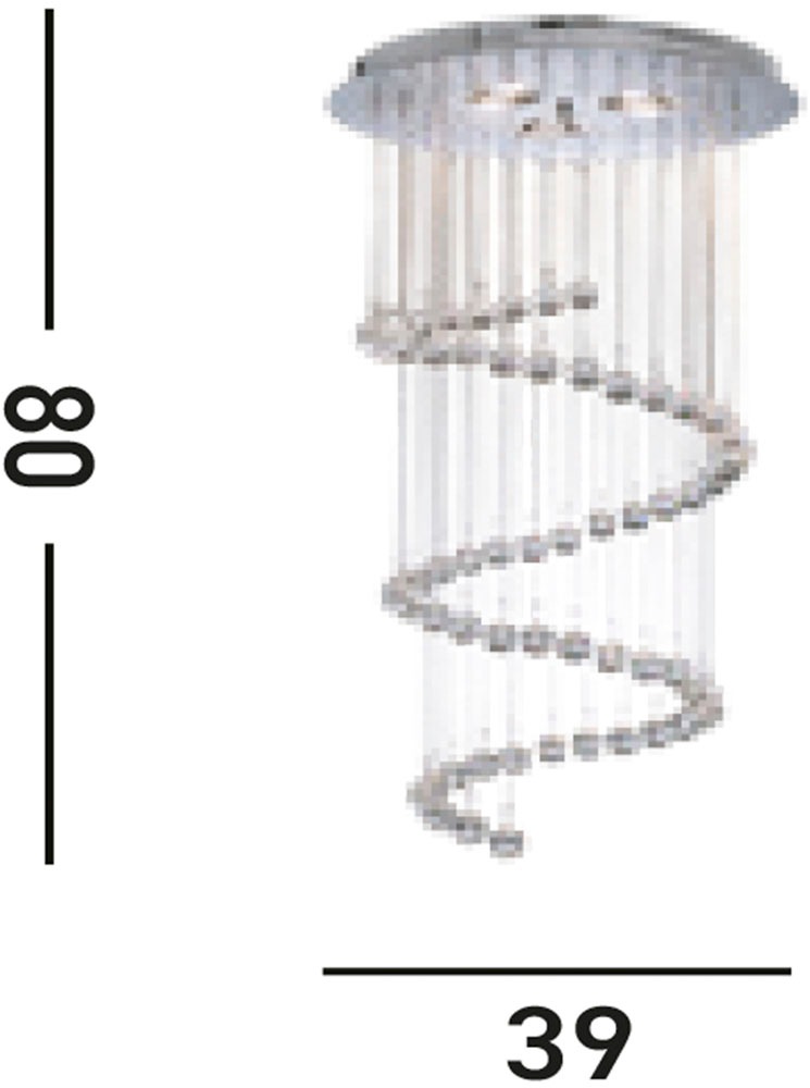 Searchlight Hängeleuchte »Hängeleuchte Hallway, 5-flammig« G9 1 Stk. Glamourös