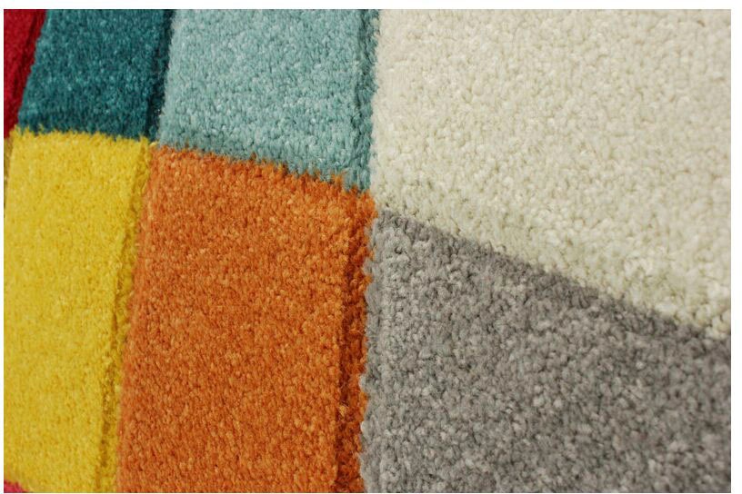 FLAIR RUGS Läufer »Rhumba«, rechteckig, 10 mm Höhe, fußbodenheizungsgeeignet, strapazierfähig, buntes Muster, Rauten