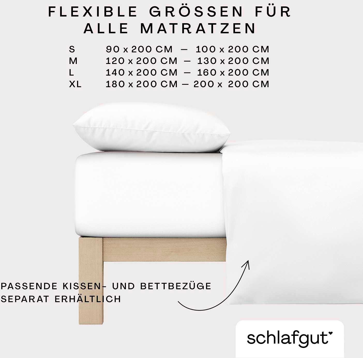 Schlafgut Spannbettlaken »Cool Contact«, 100% gekämmte Mikrofaser