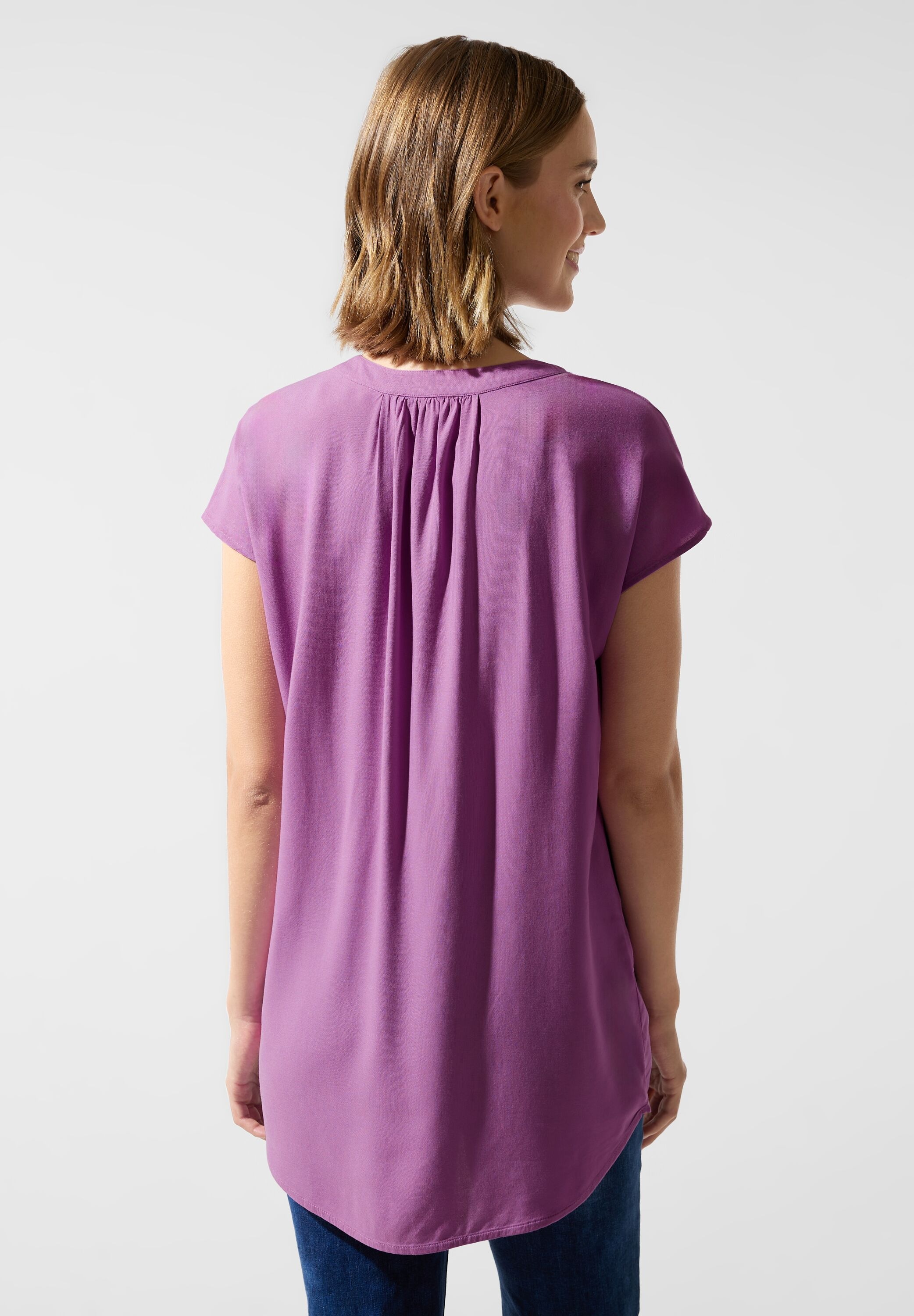 STREET ONE Shirtbluse, in Unifarbe online bei