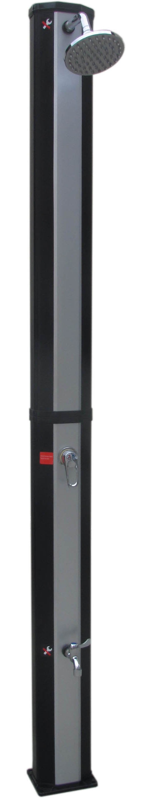 SUMMER FUN Gartendusche »Solar Dusche, 35L, schwarz/silber, H217cm 2 teilig«