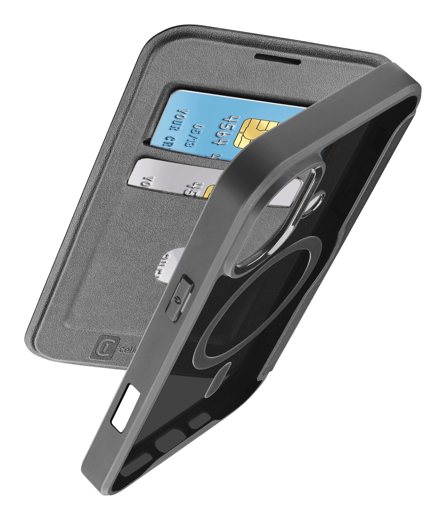Cellularline Flip Case »Book Case Daily MAG für Apple iPhone 16«, Bookcover, Schutzhülle, Handyschutzhülle, Case, Schutzcase, stoßfest
