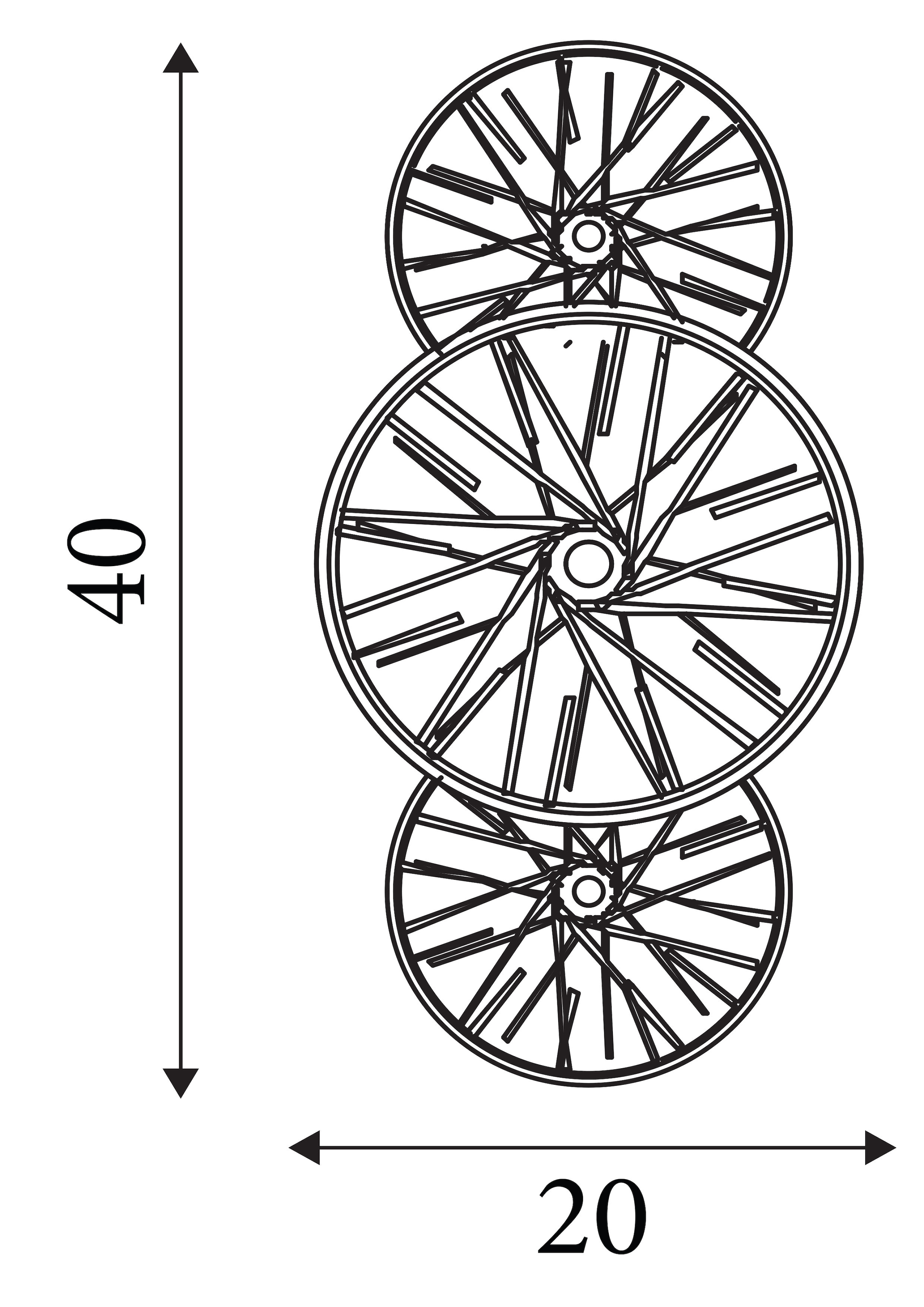 Searchlight Wandleuchte »Wagonwheel Wandleuchte/Deckenleuchte-Bronzemetall, klar, Bernsteinglas« G9 1 Stk.