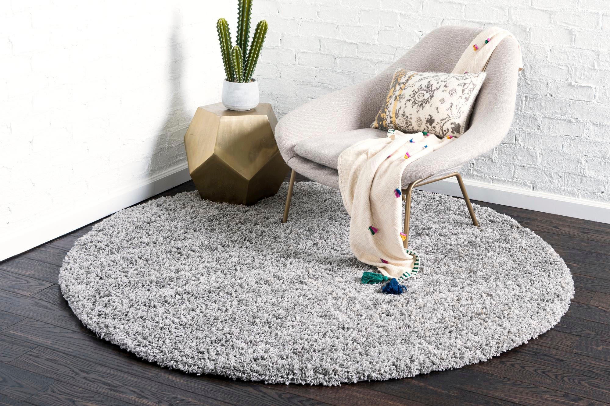 7. Bild von Myflair Möbel & Accessoires Hochflor-Teppich »Shaggy Shag«, rund, gewebt, Uni Farben, ideal im Wohnzimmer & Schlafzimmer