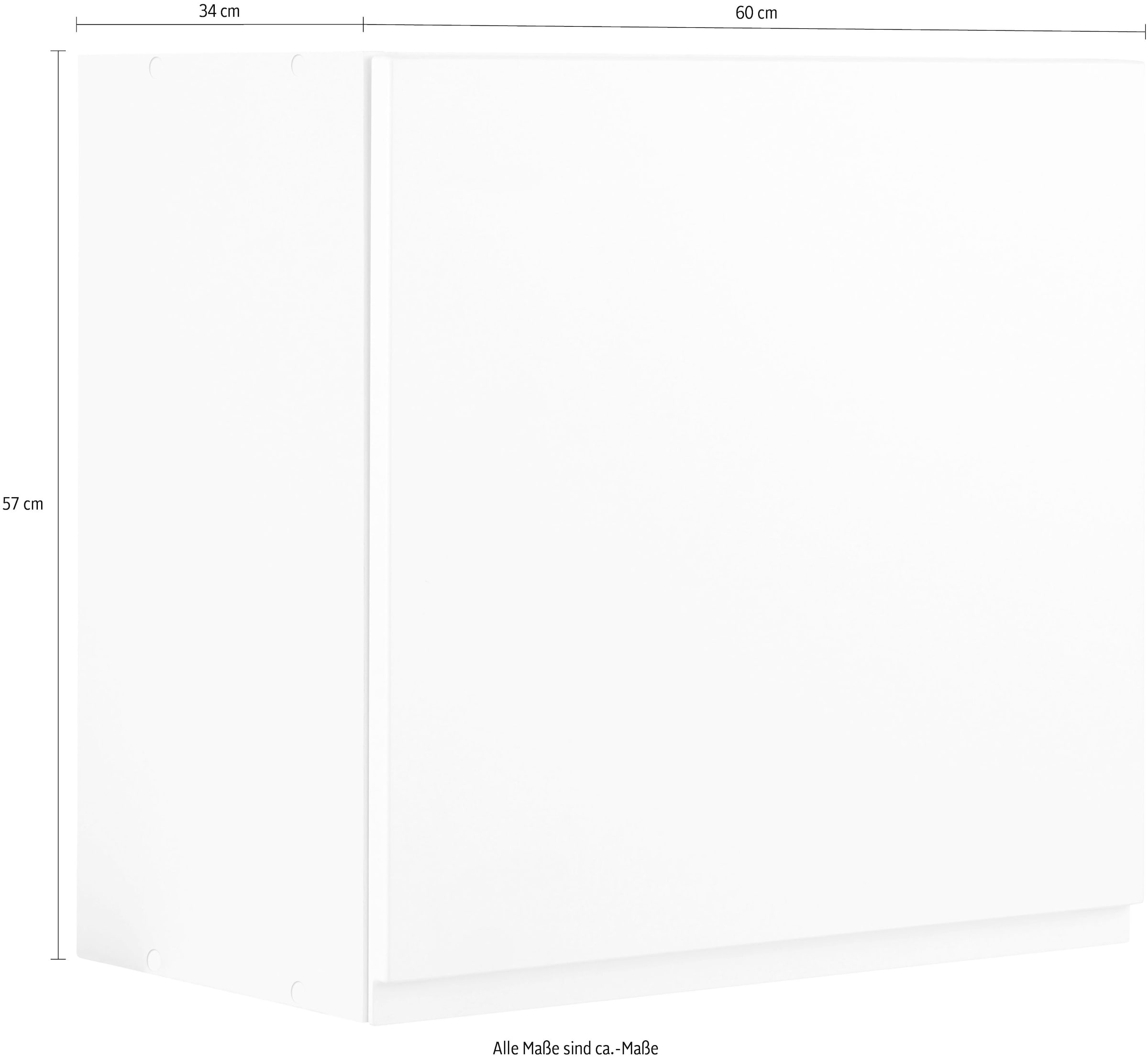 HELD MÖBEL Hängeschrank »Virginia«, 57 cm hoch, 60 cm breit, 1 Tür, Einlegeboden, hochwertige MDF-Fronten