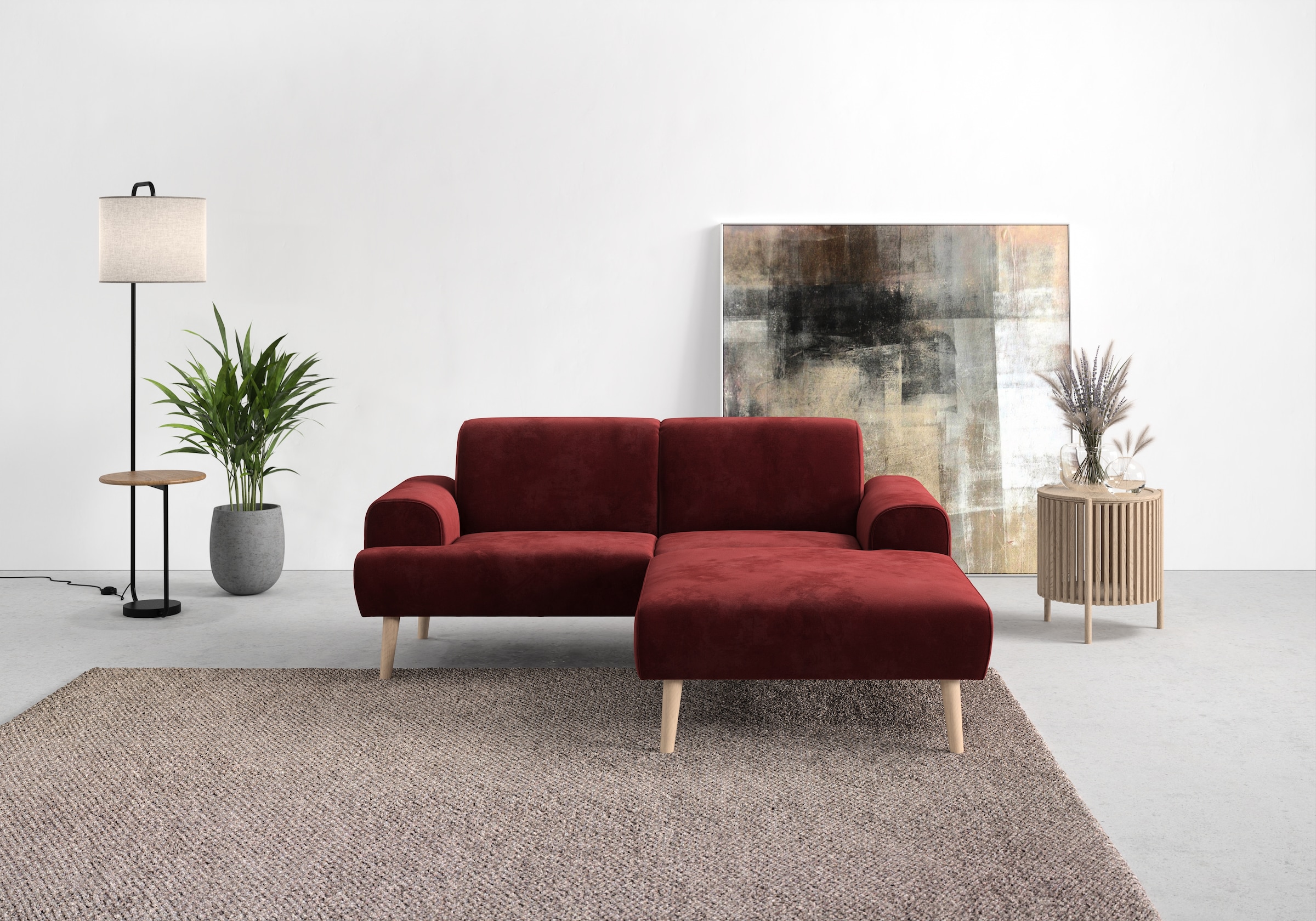 andas Ecksofa »Swift Scandic Design, komfortabler Federkern, Breite 192cm, günstig online kaufen