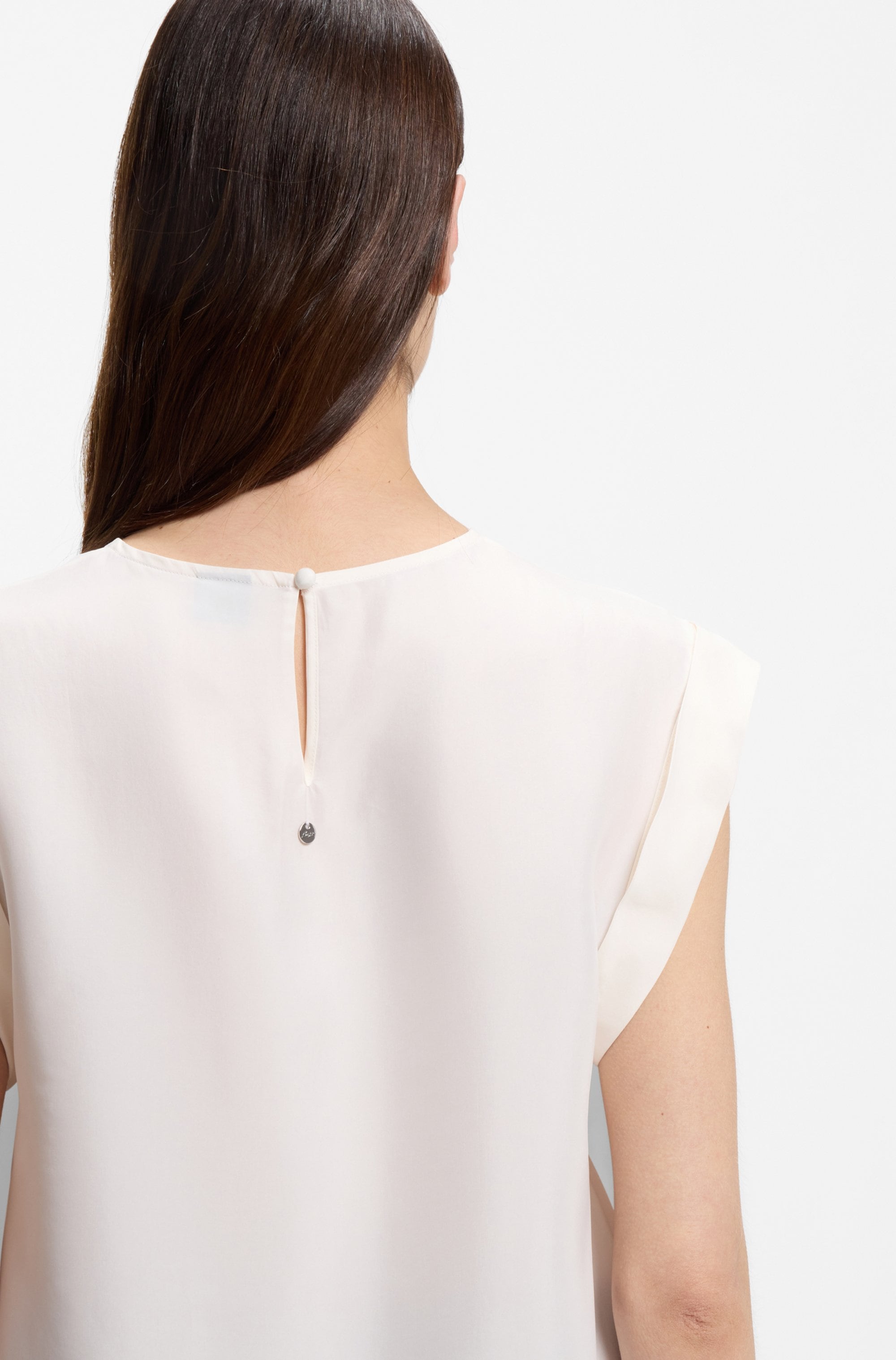 BOSS ORANGE Shirtbluse »Irnette Premium Damenmode« mit Ärmelaufschlag