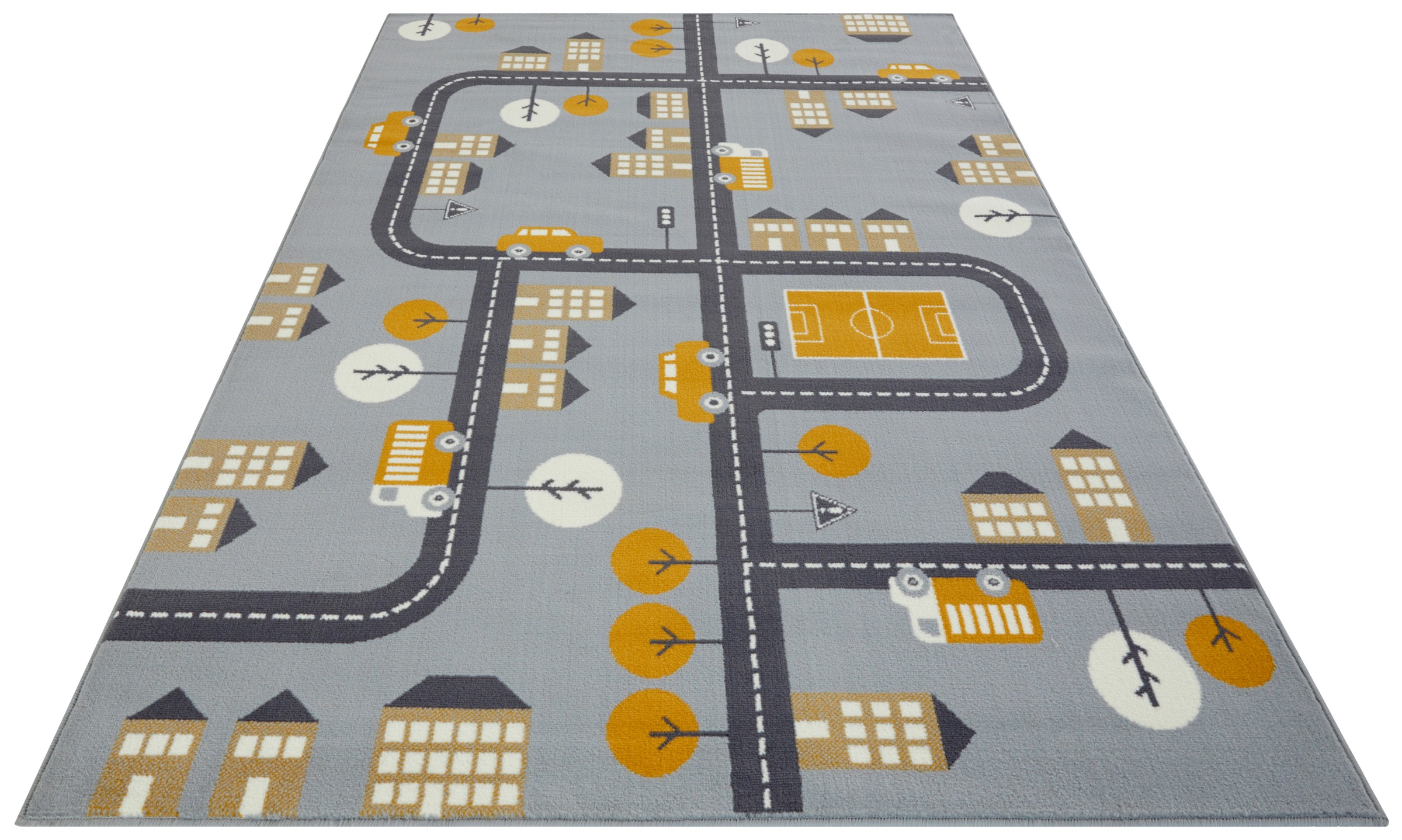 HANSE Home Kinderteppich »Town«, rechteckig, 0,9 mm Höhe, Kurzflor, Kinderteppich, Spielteppich, Straßen Design, Kinderzimmer