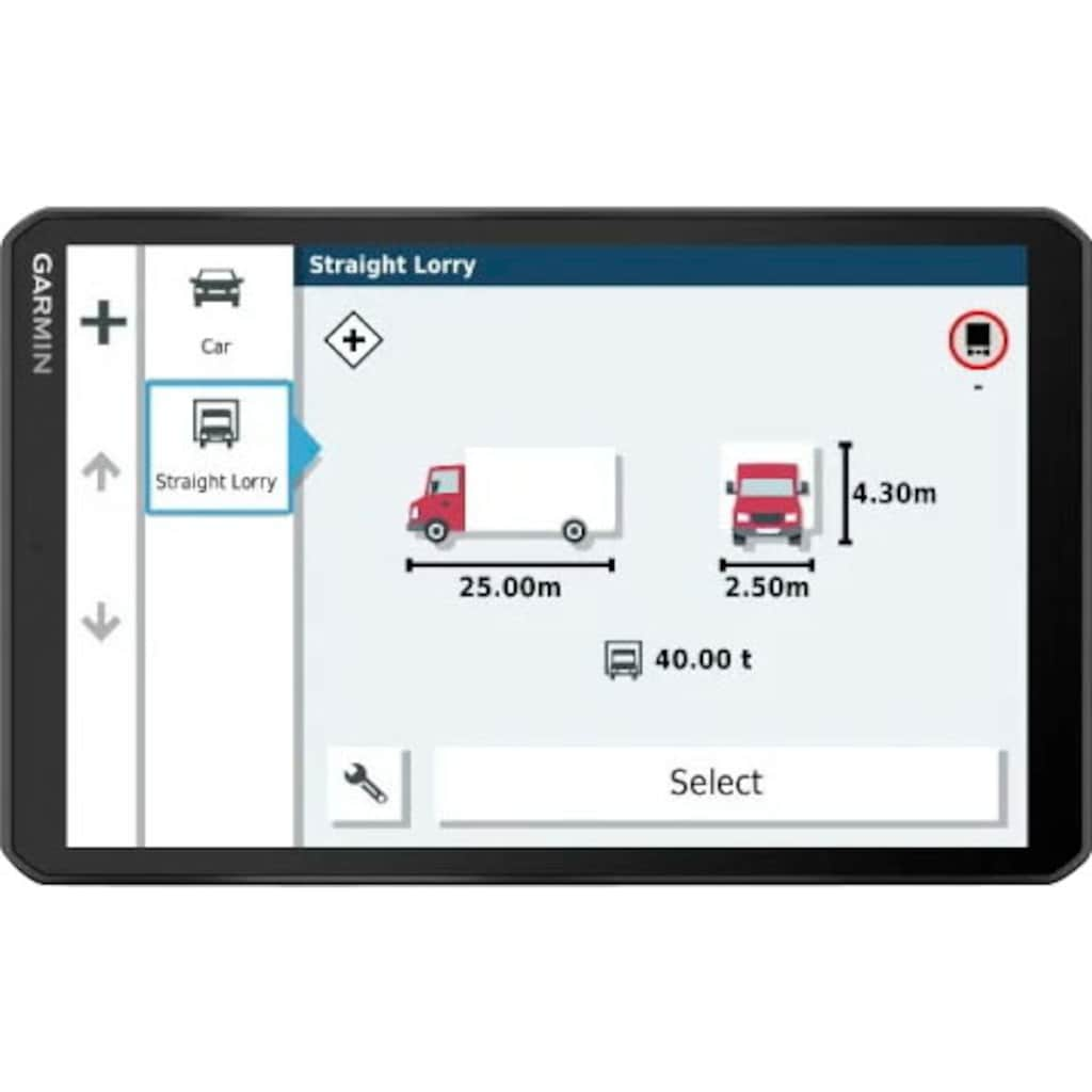 Garmin LKW-Navigationsgerät »dēzl™ LGV 800«, (Europa (48 Länder)