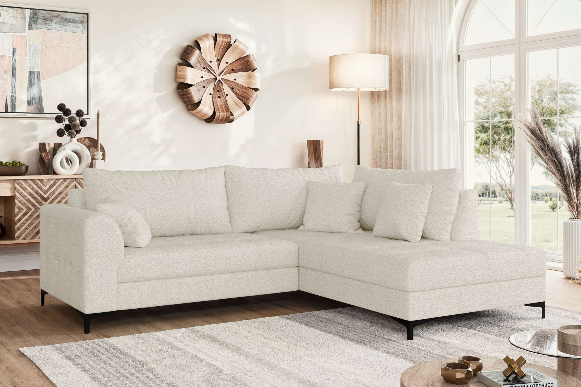 OTTO home Ecksofa »LEEVKE Design-Sofa mit Ottomane rechts/links bestellbar, günstig online kaufen