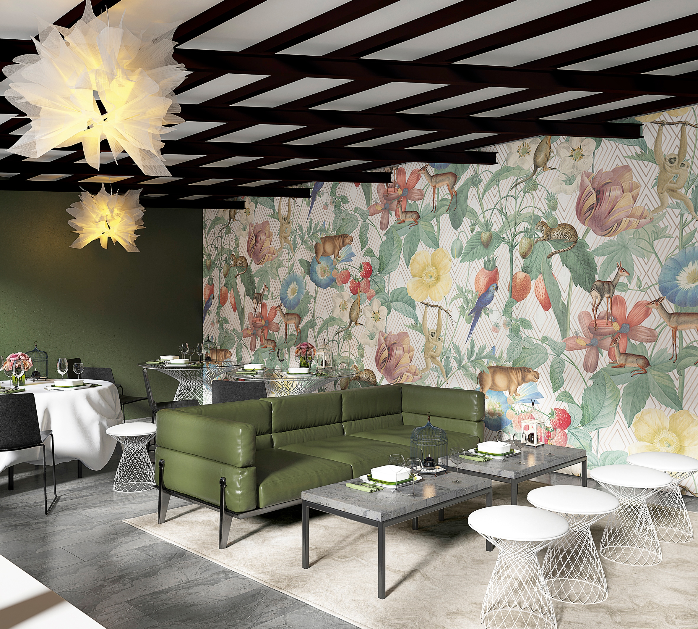 Marburg Fototapete, botanisch, moderne Tapete für Wohnzimmer Schlafzimmer Küche