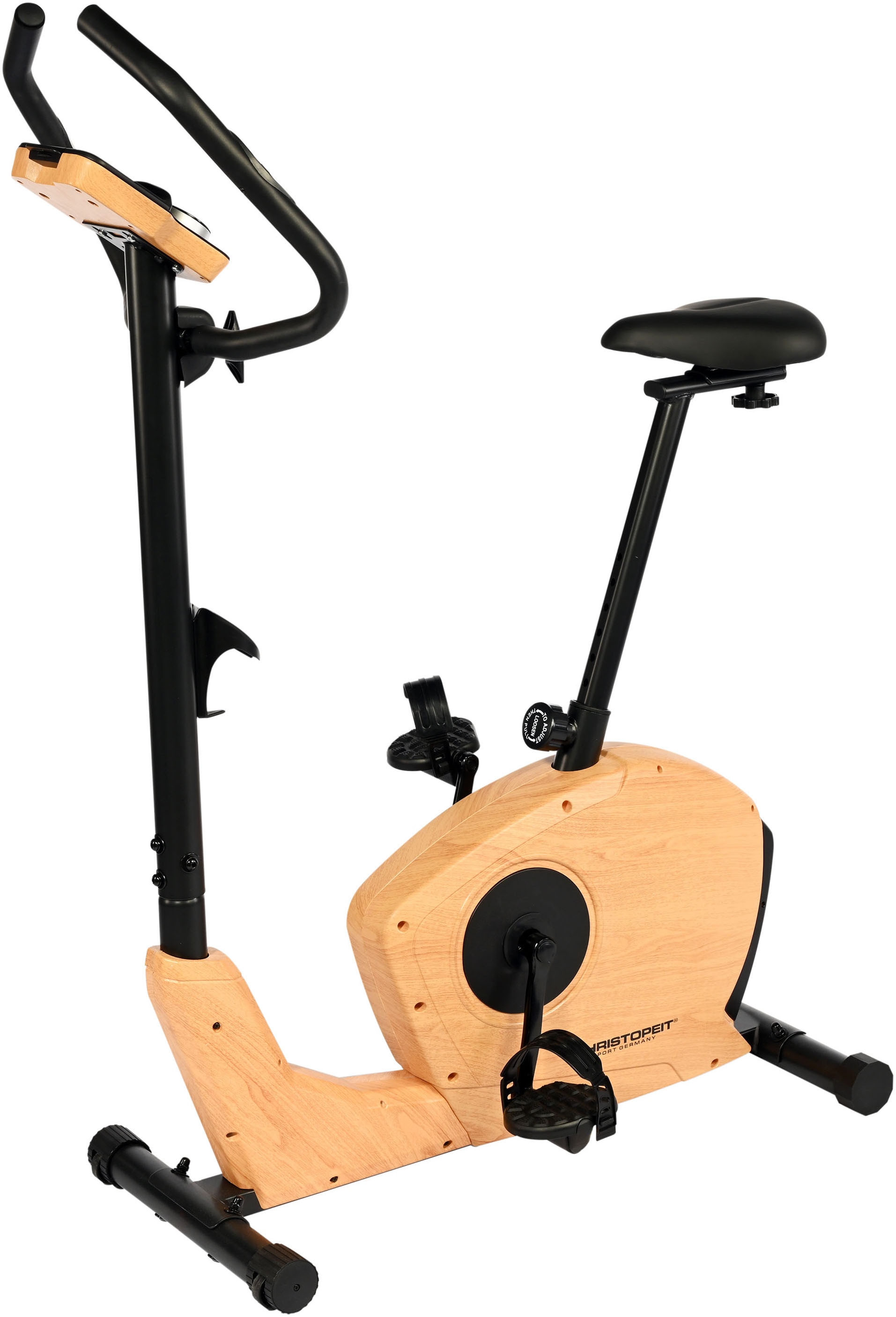 Christopeit Sport® Ergometer »ET 3.2«, (Elegante Holzoptik, Kinomap kompatibel),...