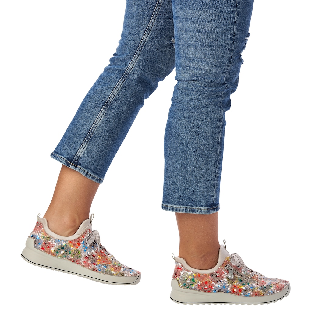 Rieker Slip-On Sneaker, mit tollem Blütenprint