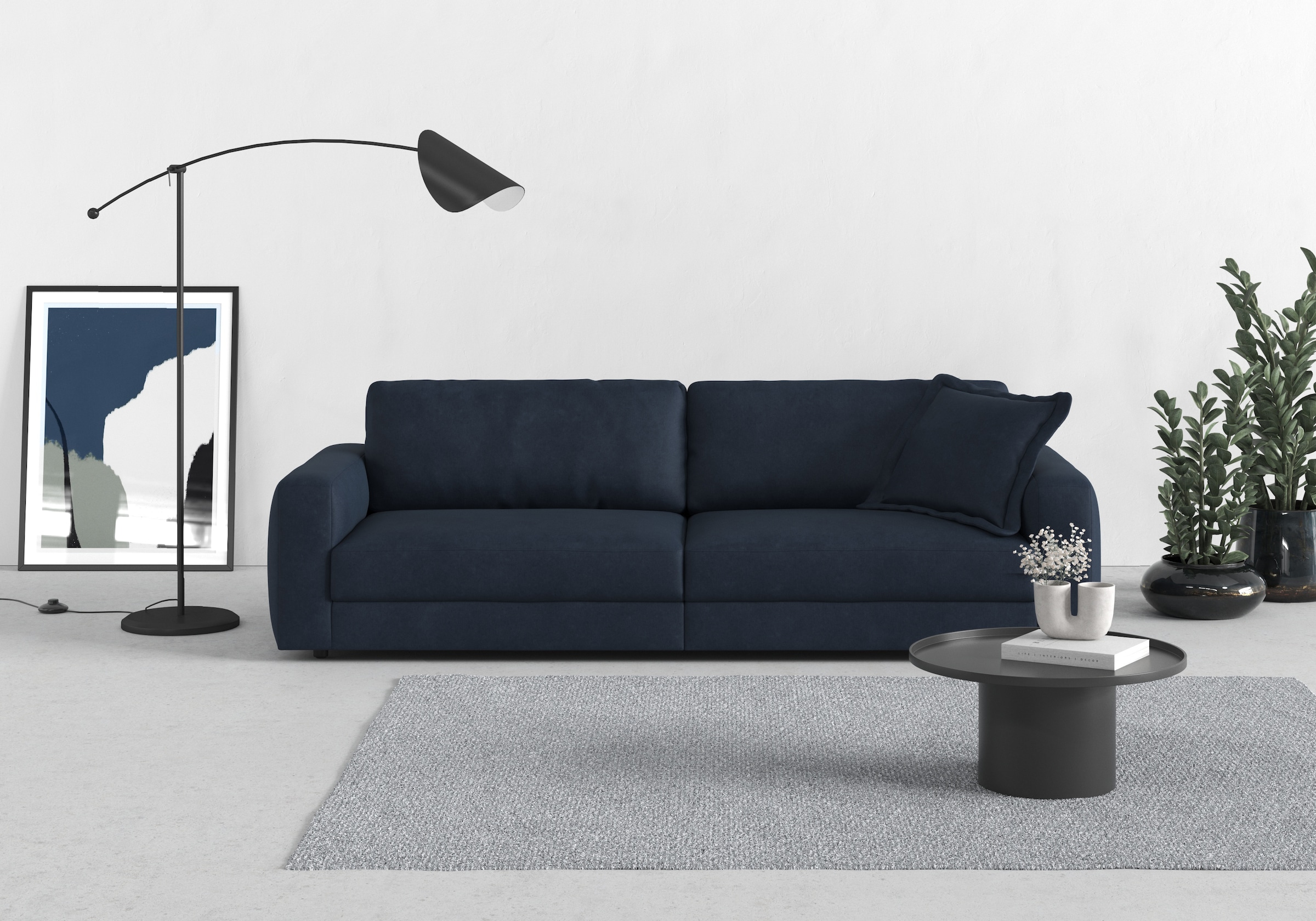 TRENDMANUFAKTUR Big-Sofa »Bourbon« extra tiefe Sitzfläche, wahlweise mit Si günstig online kaufen