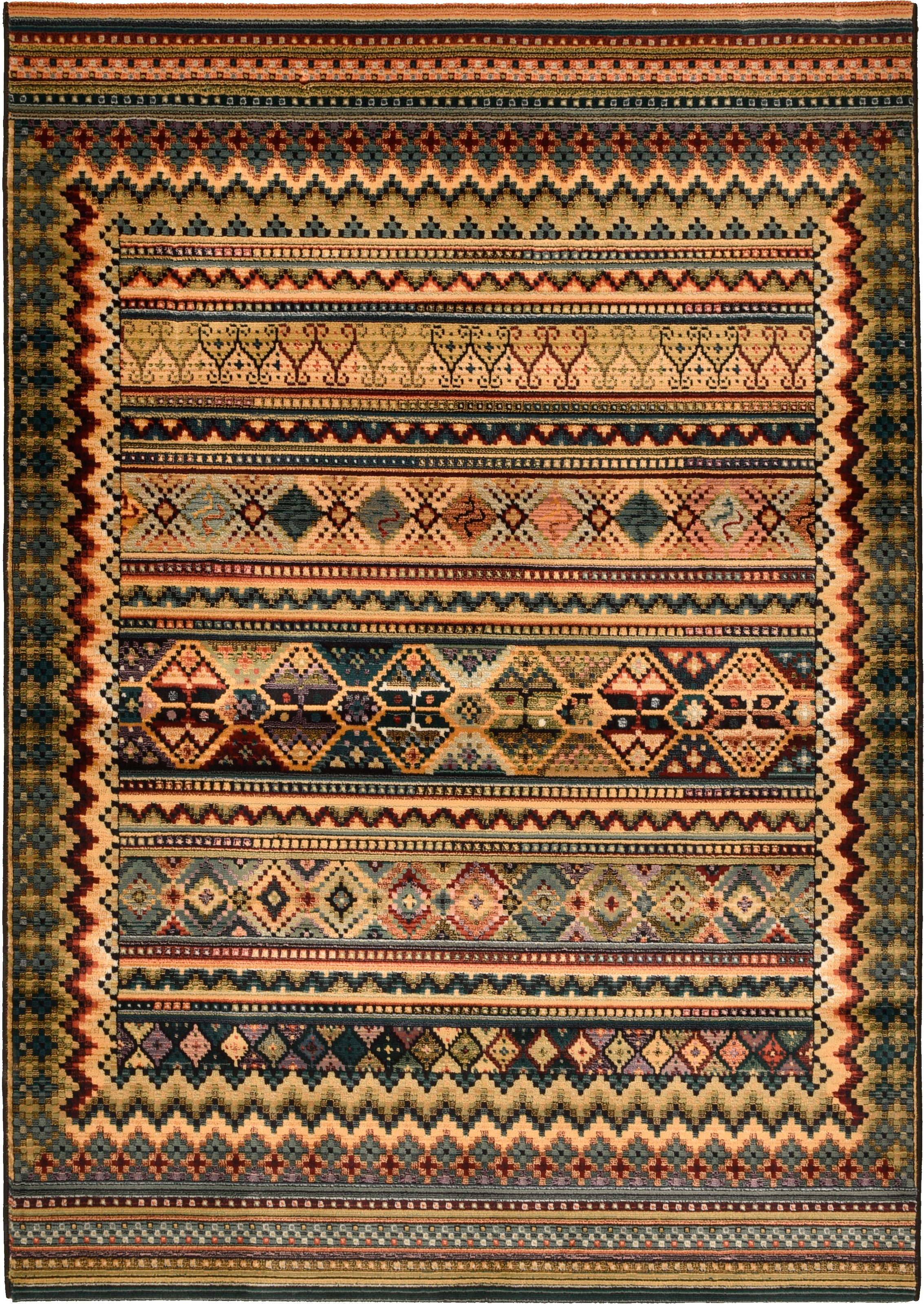 THEKO Teppich »Gabiro 416«, rechteckig, 10 mm Höhe, Kurzflor, Orient Optik, Wohnzimmer