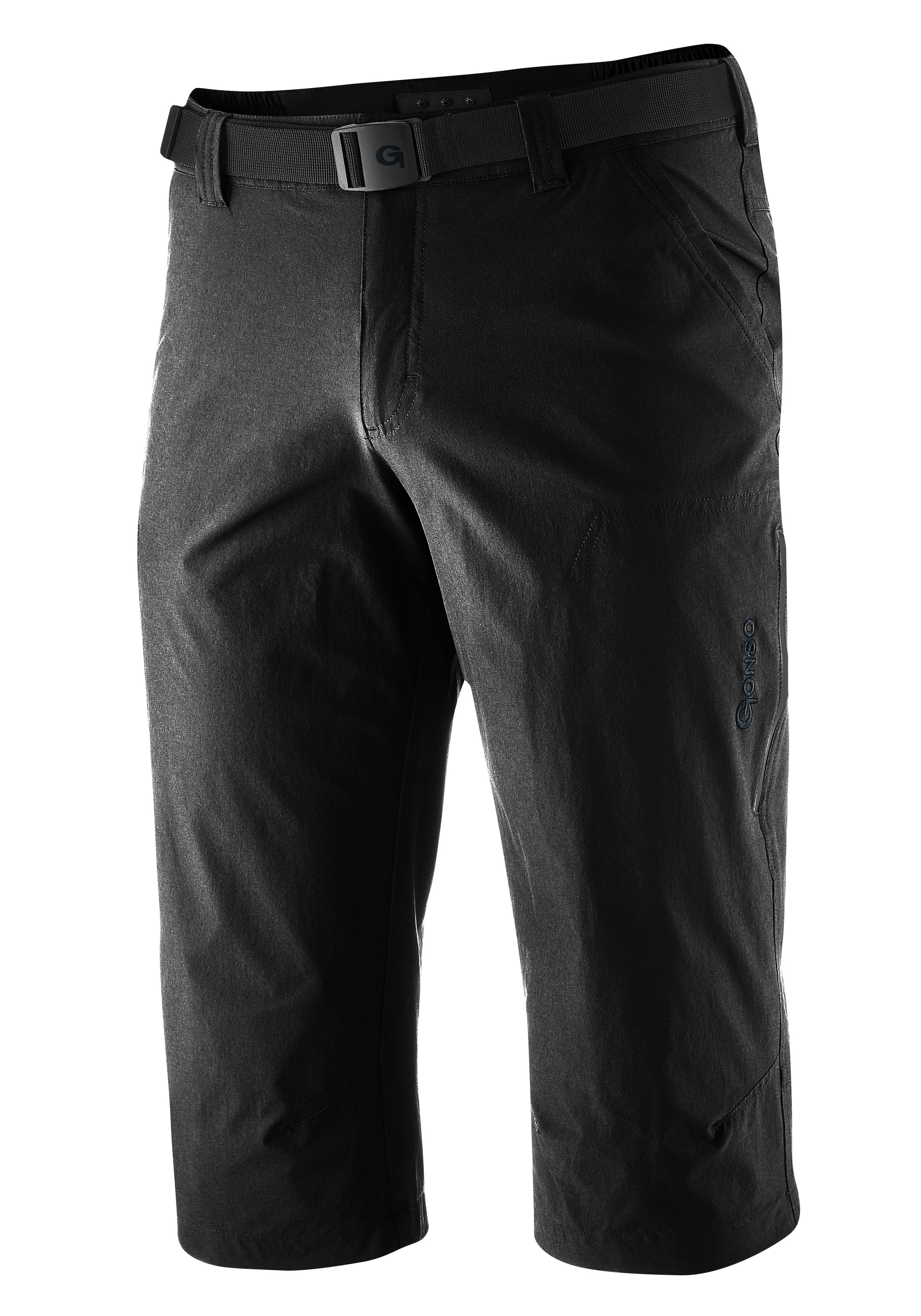 Gonso Fahrradhose »Porto«  Herren 3/4 Radhose, Innenhose mit Sitzpolster, Bund inkl. Gürtel