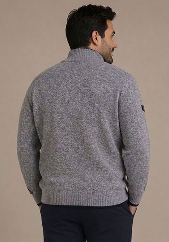 Man's World Plus Strickjacke »auch in Grosse Größen bis Gr. 7XL« Regular Fit, melierte Optik, mit Stehkragen, mit Reißverschluss