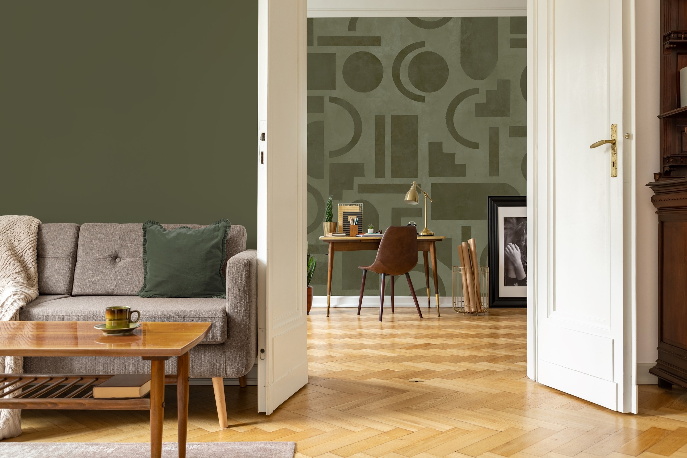 LOOKS by Wolfgang Joop Fototapete »Geo Green«, 200x270cm