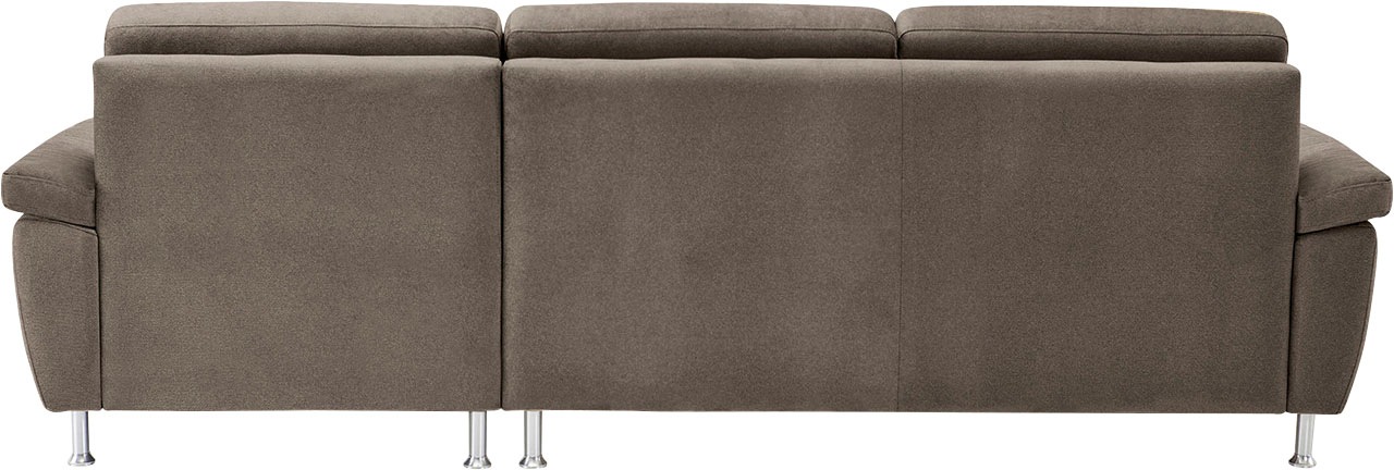 CALIZZA INTERIORS Ecksofa »Onyx L-Form«, Recamiere links oder rechts, wahlweise mit Bettfunktion, Breite 270 cm