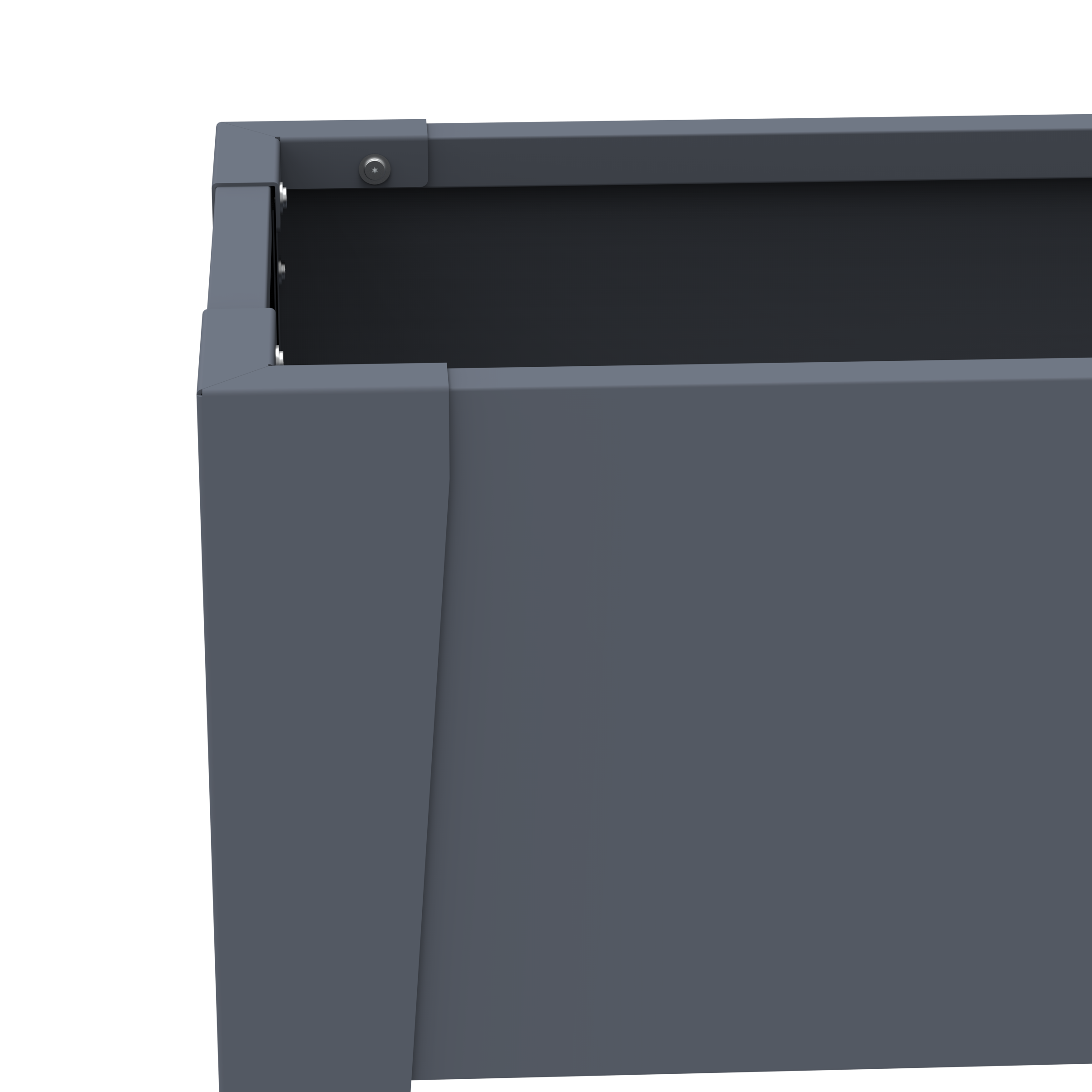 WESTMANN Hochbeet »Vendura L Anthrazit« Ideal bei kleinen Stellflächen