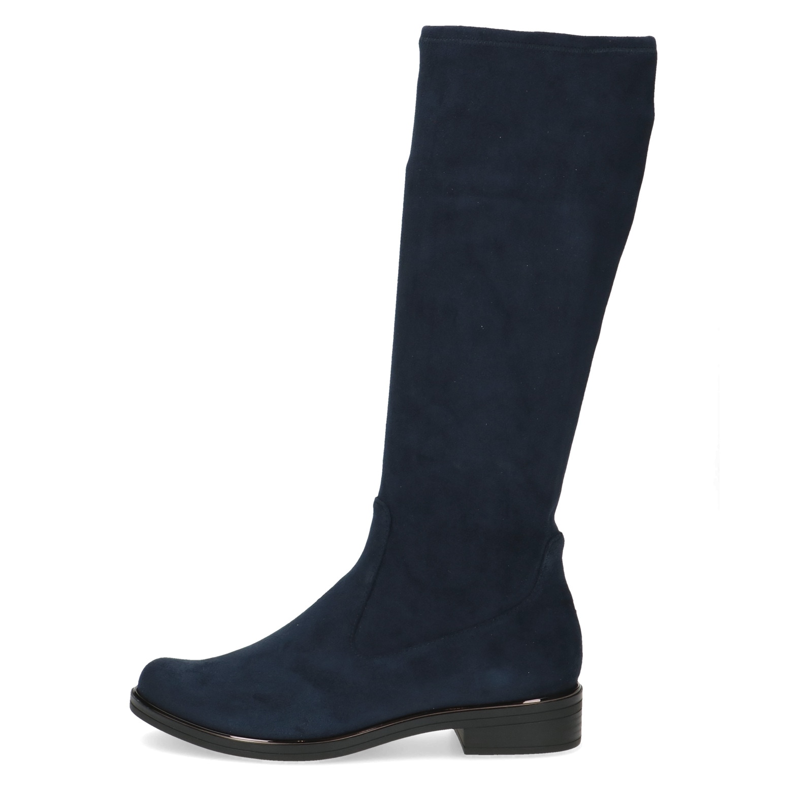 Caprice Schlupfstiefel, Blockabsatz, Langschaftstiefel in klassischer Linie, XS Schaft