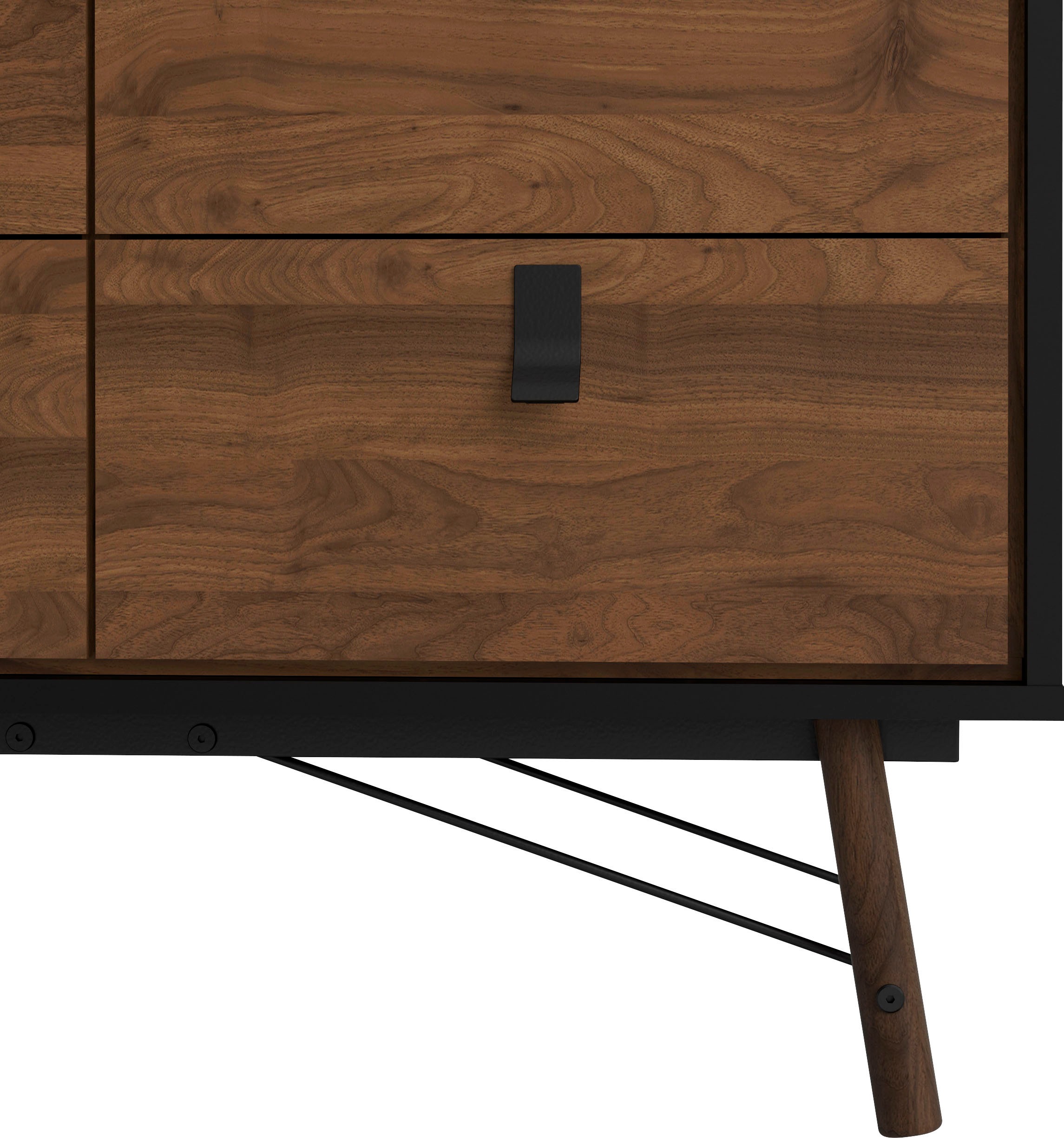 andas Kommode »Ry Aufbewahrung, Schubladenschrank, Stauraum«, Sideboard mit 6 Schubladen, Breite 102 cm, Höhe 95 cm, Massivholzbeine
