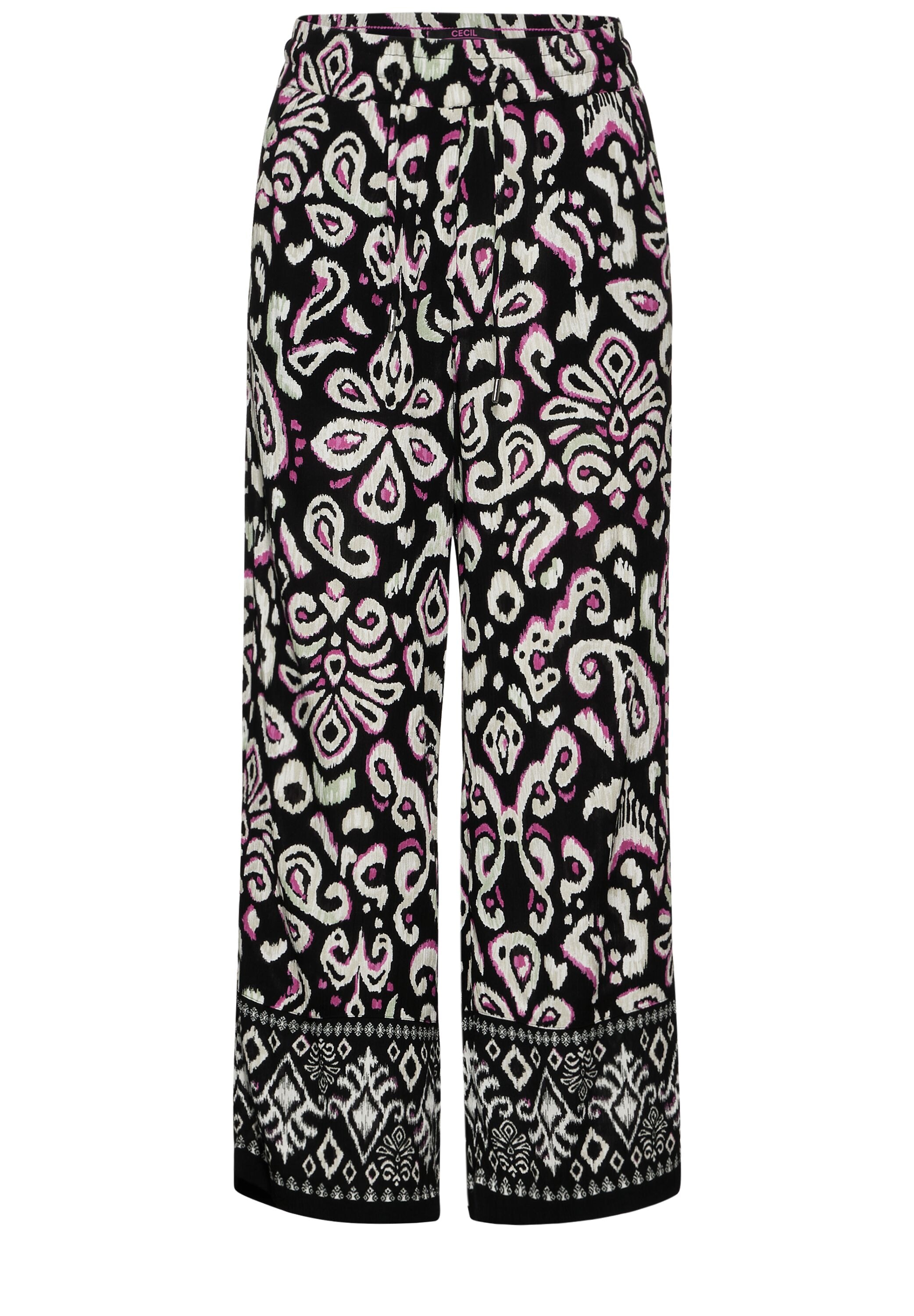 Cecil Culotte »Style Neele«, Sommerhose mit Ornament Muster