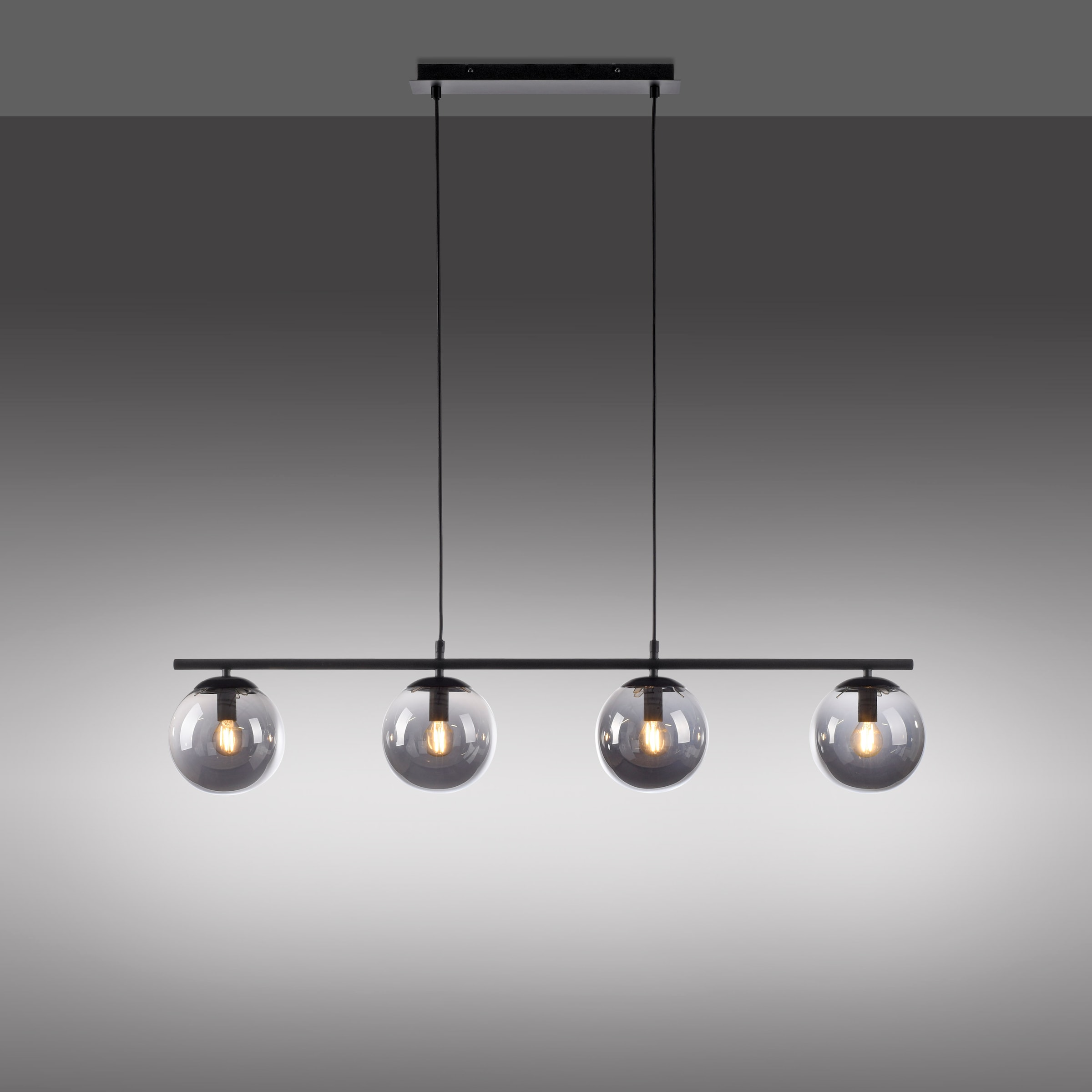 JUST LIGHT Pendelleuchte »BIG WIDOW«, 4 flammig, Leuchtmittel E14 | ohne Leuchtmittel, ExklusiveE14