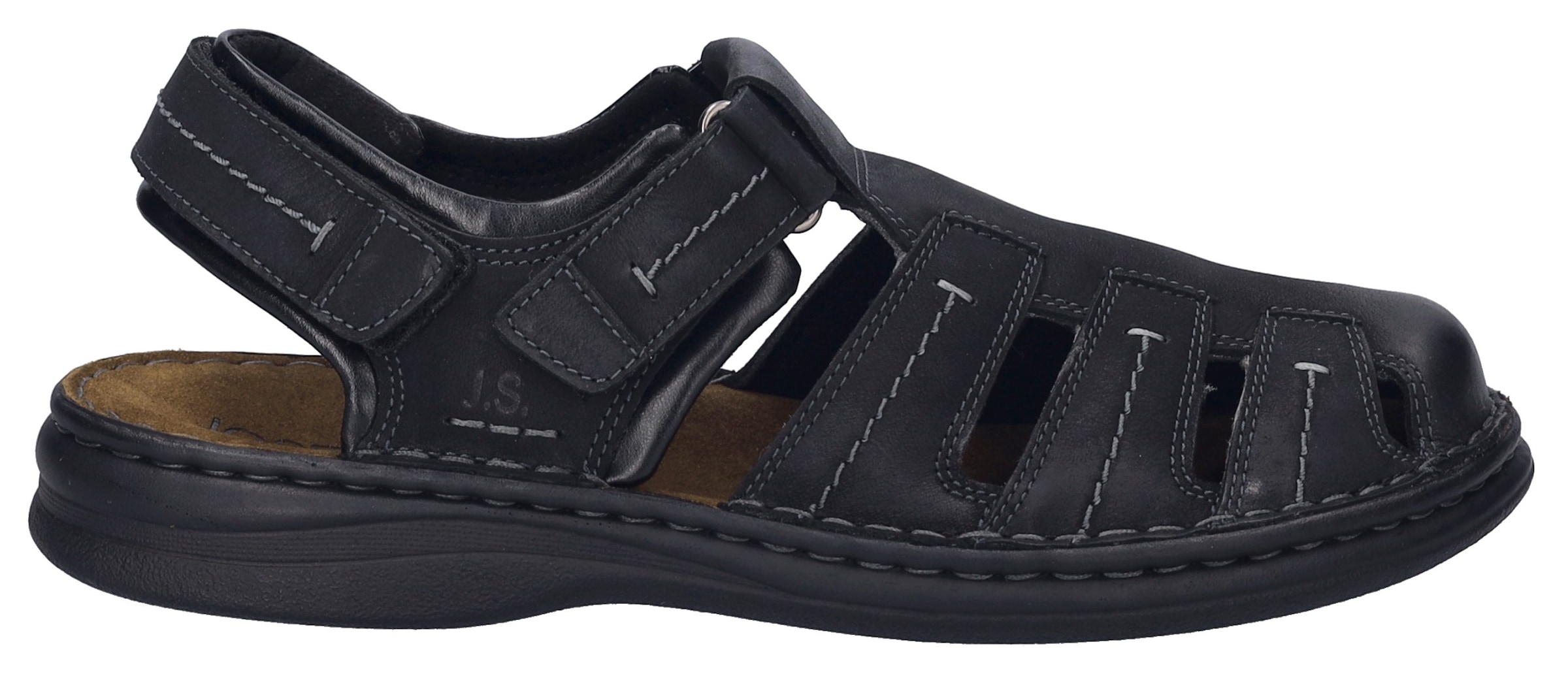 Josef Seibel Sandale »Max 92«, Bäckersandale, Komfortschuh, Klettschuh in weiter Form