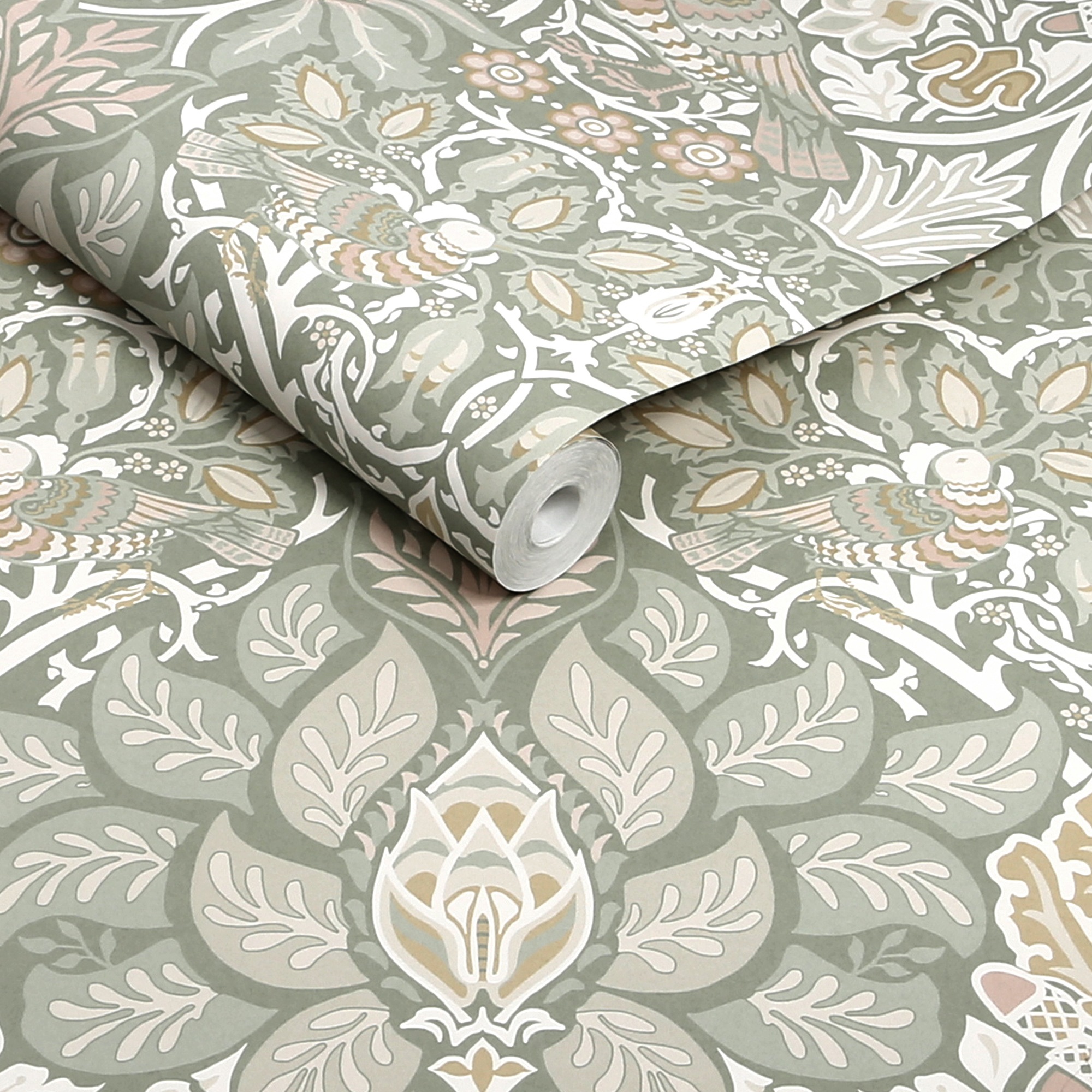 WILLIAM MORRIS AT HOME Vliestapete »Dove & Rose Spring Garden« Motiv glatt günstig online kaufen