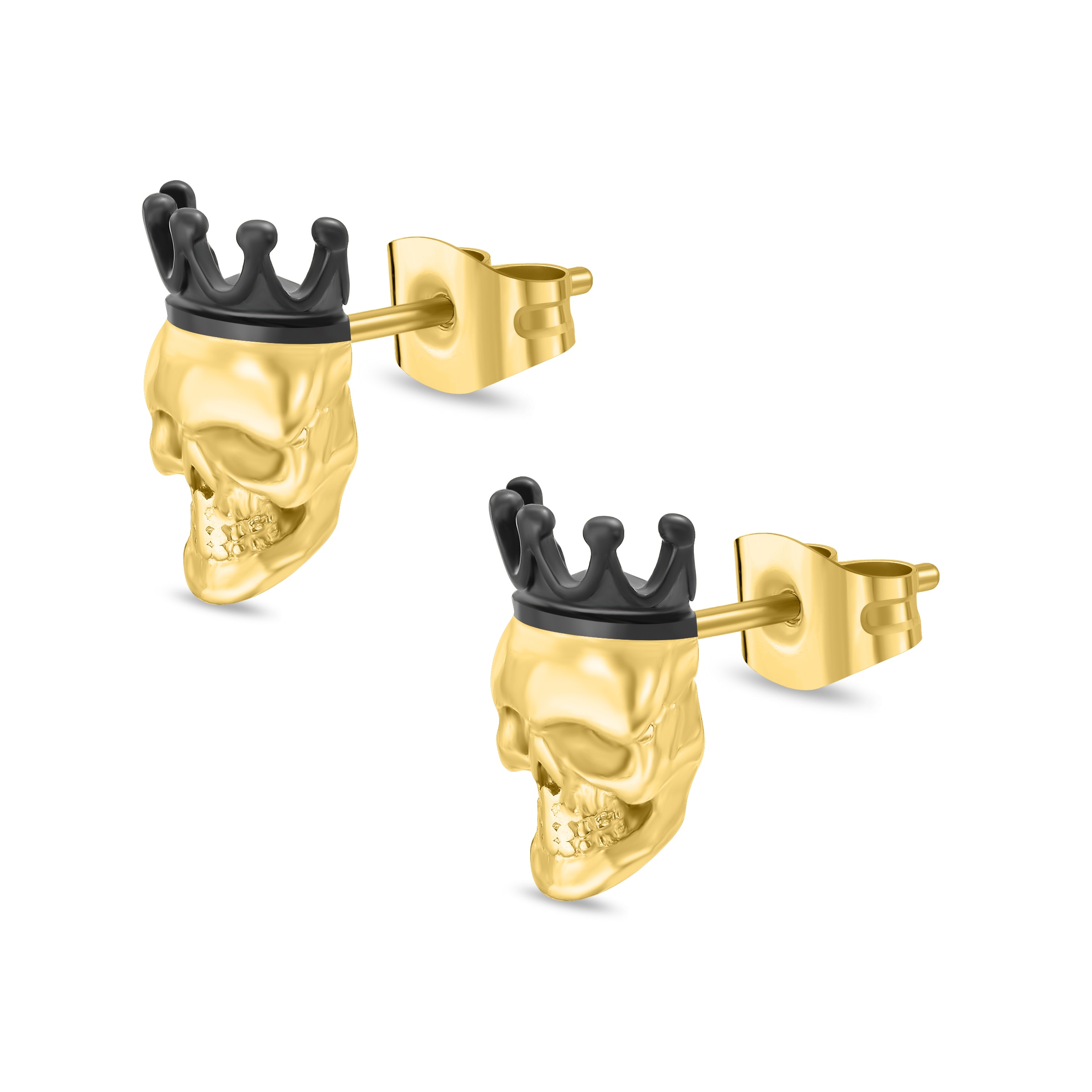 Police Paar Ohrstecker »Iconic Skull Totenkopf Krone«