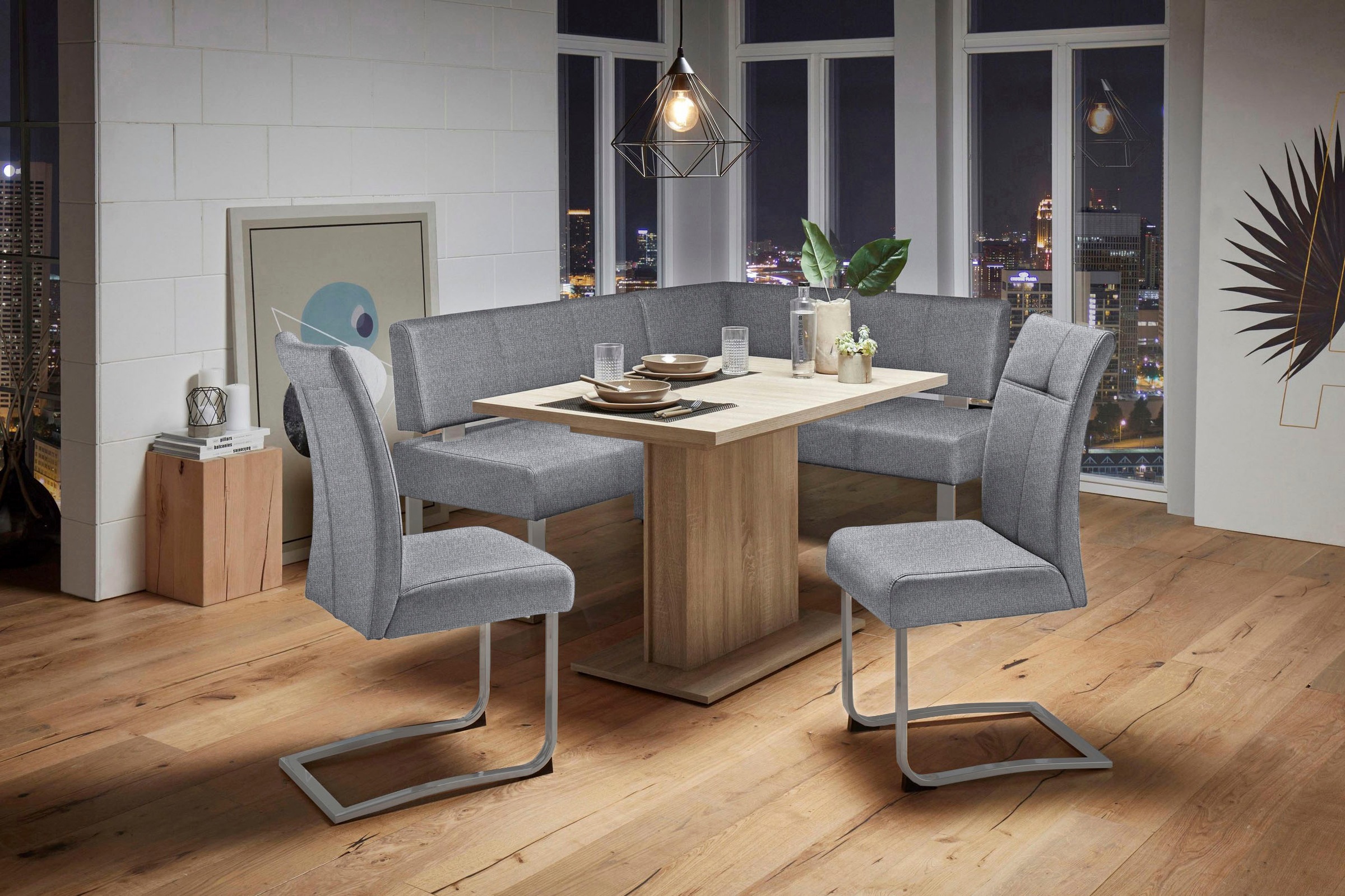 Home affaire Freischwinger »Rab«, (Set), 2 St., Strukturstoff, Bezug in ver günstig online kaufen