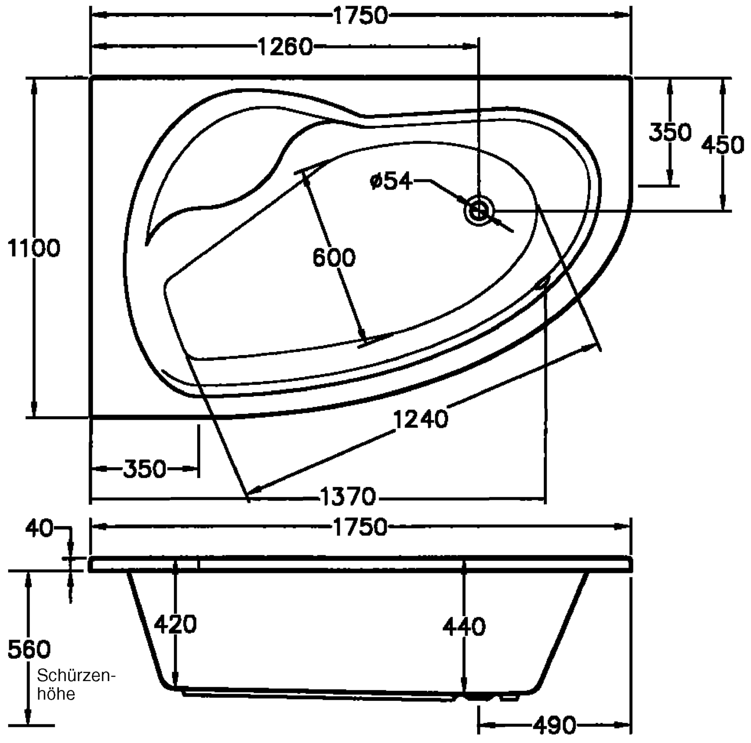 OTTOFOND Whirlpool-Badewanne »Loredana«, (Komplett-Set), Typ Premium, chrom