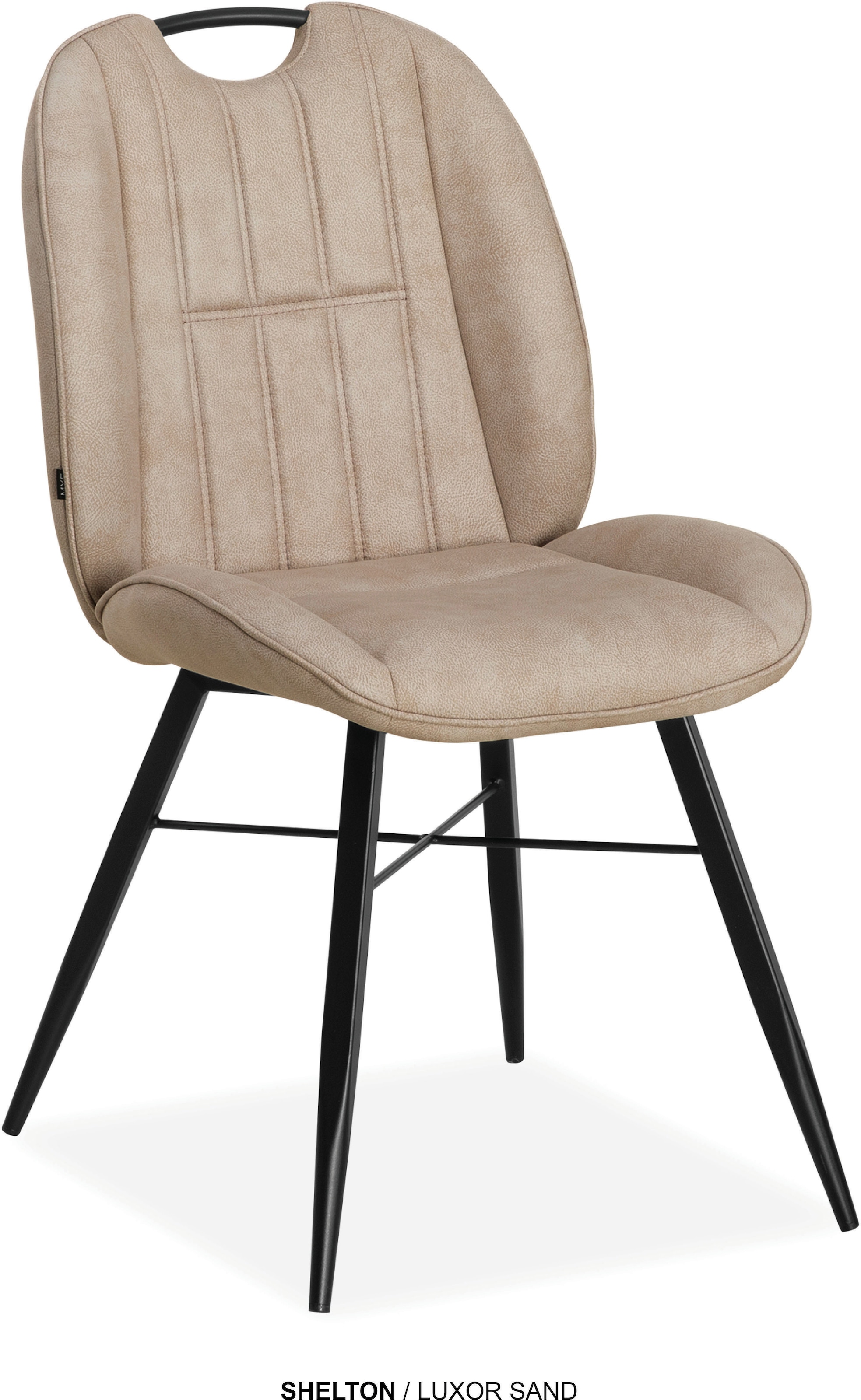 OMG Design Esszimmerstuhl »Shelton« (Set) 2 Stk.Esszimmerstuhl, pflegeleichter Bezug, mit Handgriff