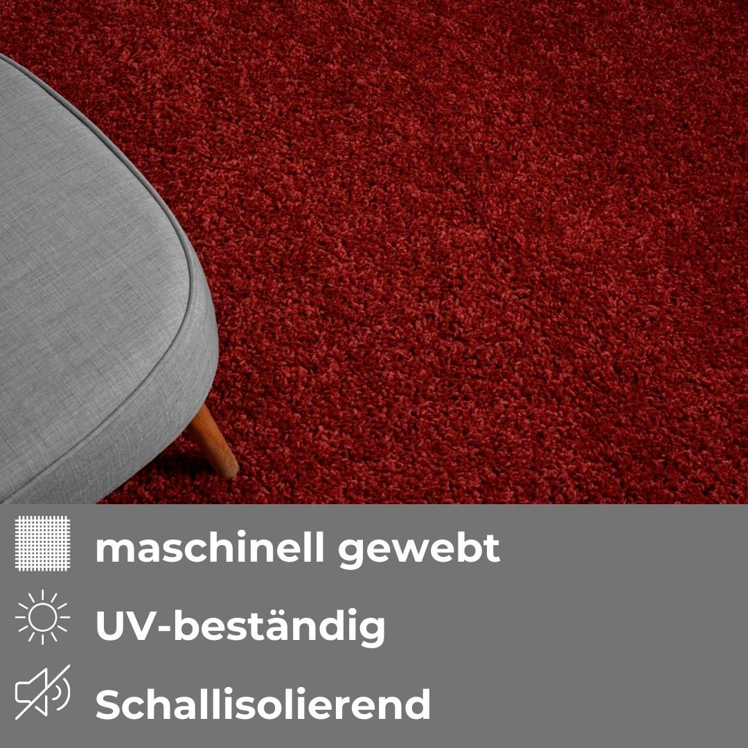my home Hochflor-Teppich »Banji«, rechteckig, 37 mm Höhe, Uni Farben, weich und flauschig, auch als Läufer & in rund erhältlich