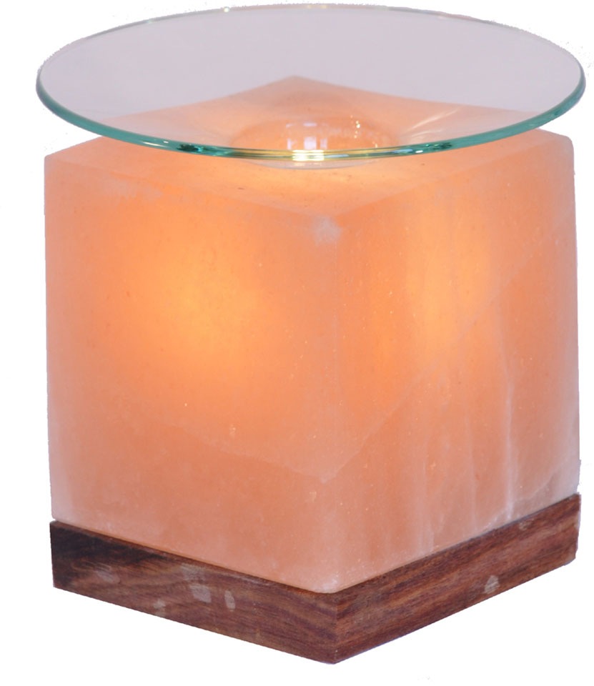 HIMALAYA SALT DREAMS Salzkristall-Tischlampe »Kubus«, Leuchtmittel E14   Le günstig online kaufen