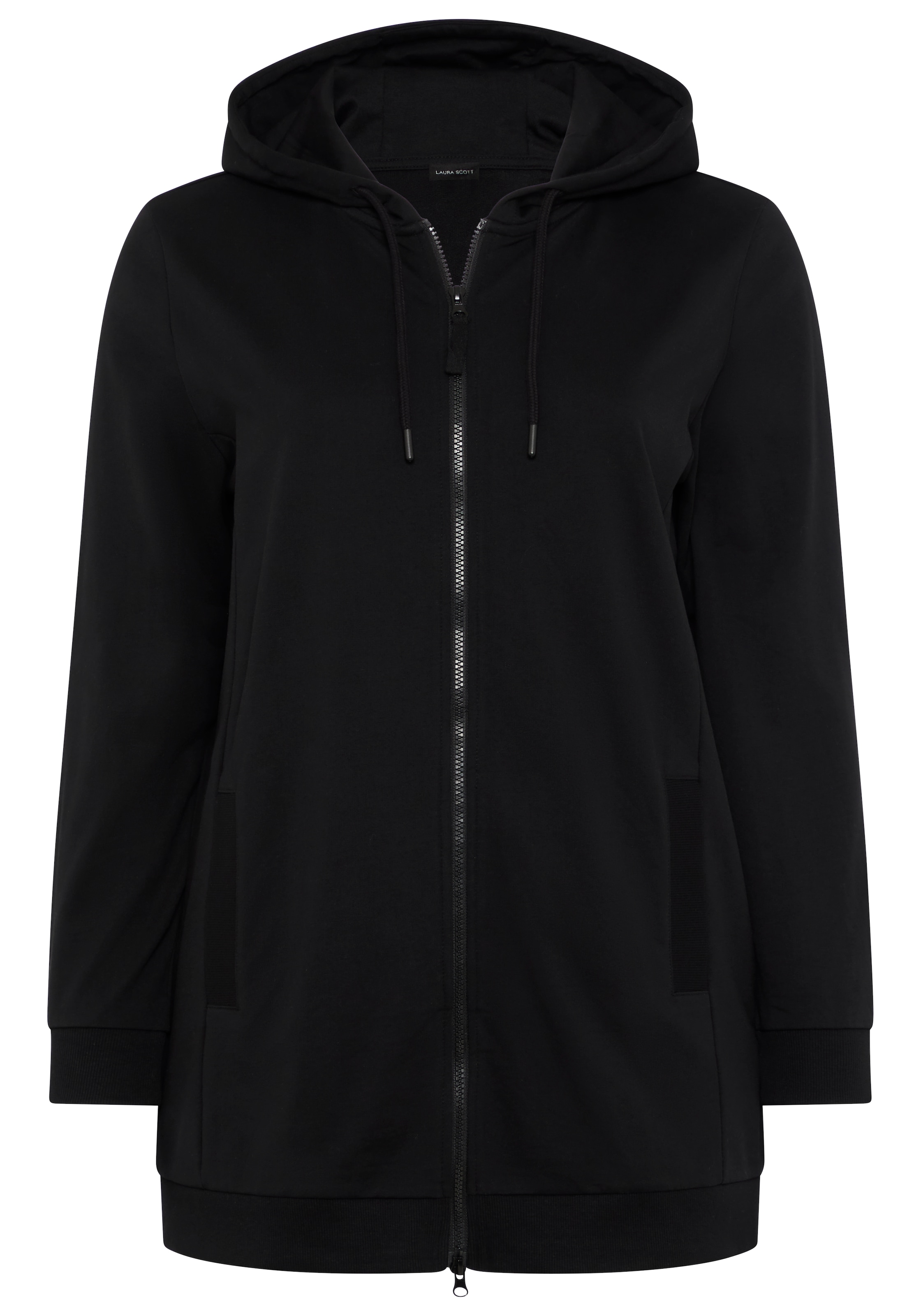 Laura Scott CURVE Kapuzensweatjacke »Große Größen« im Oversized Look aus weicher Baumwolle
