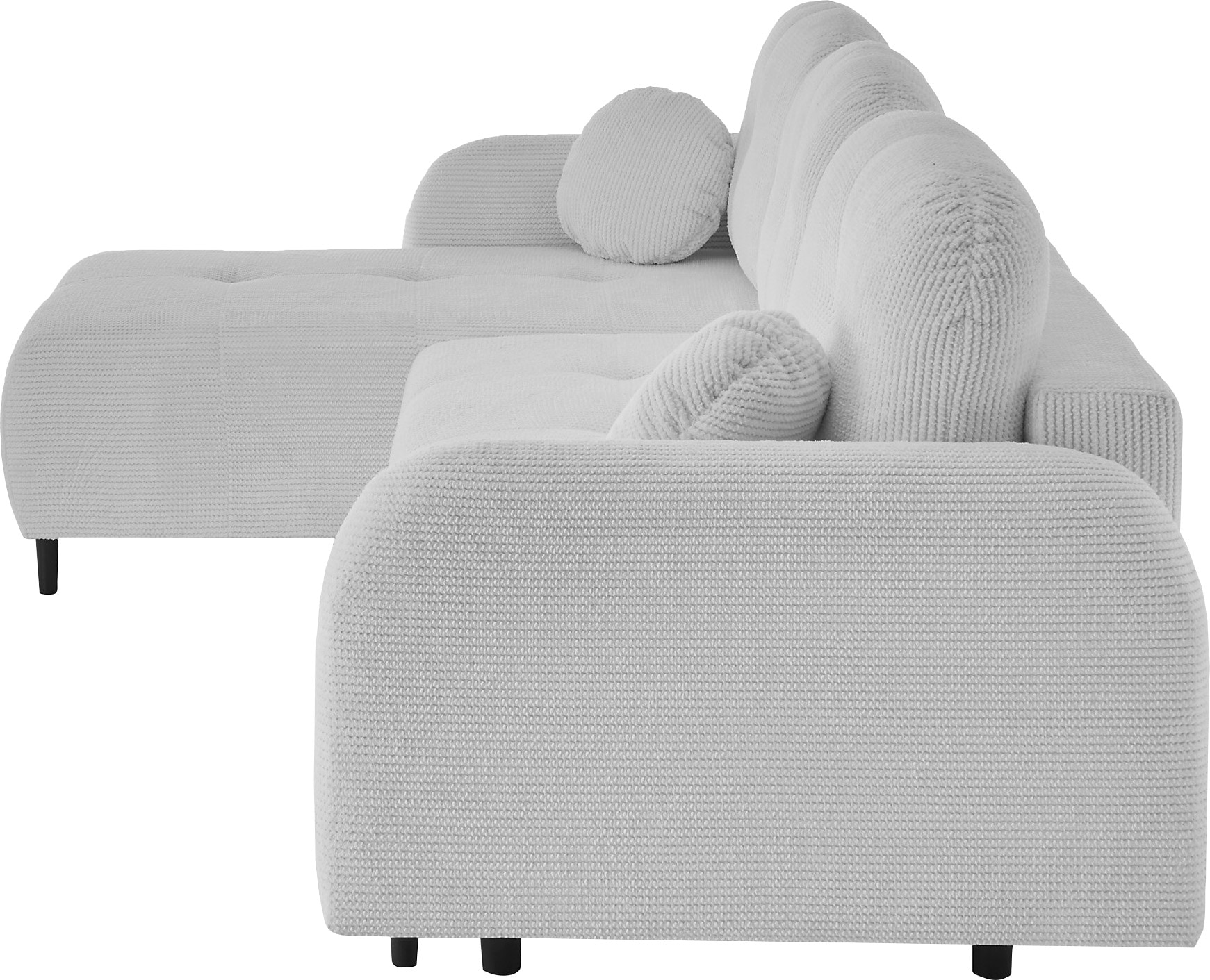 Leonique Ecksofa »BLAISE«, mit Bett-Funktion (Liegefläche 140/200 cm), Zier- und Rückenkissen