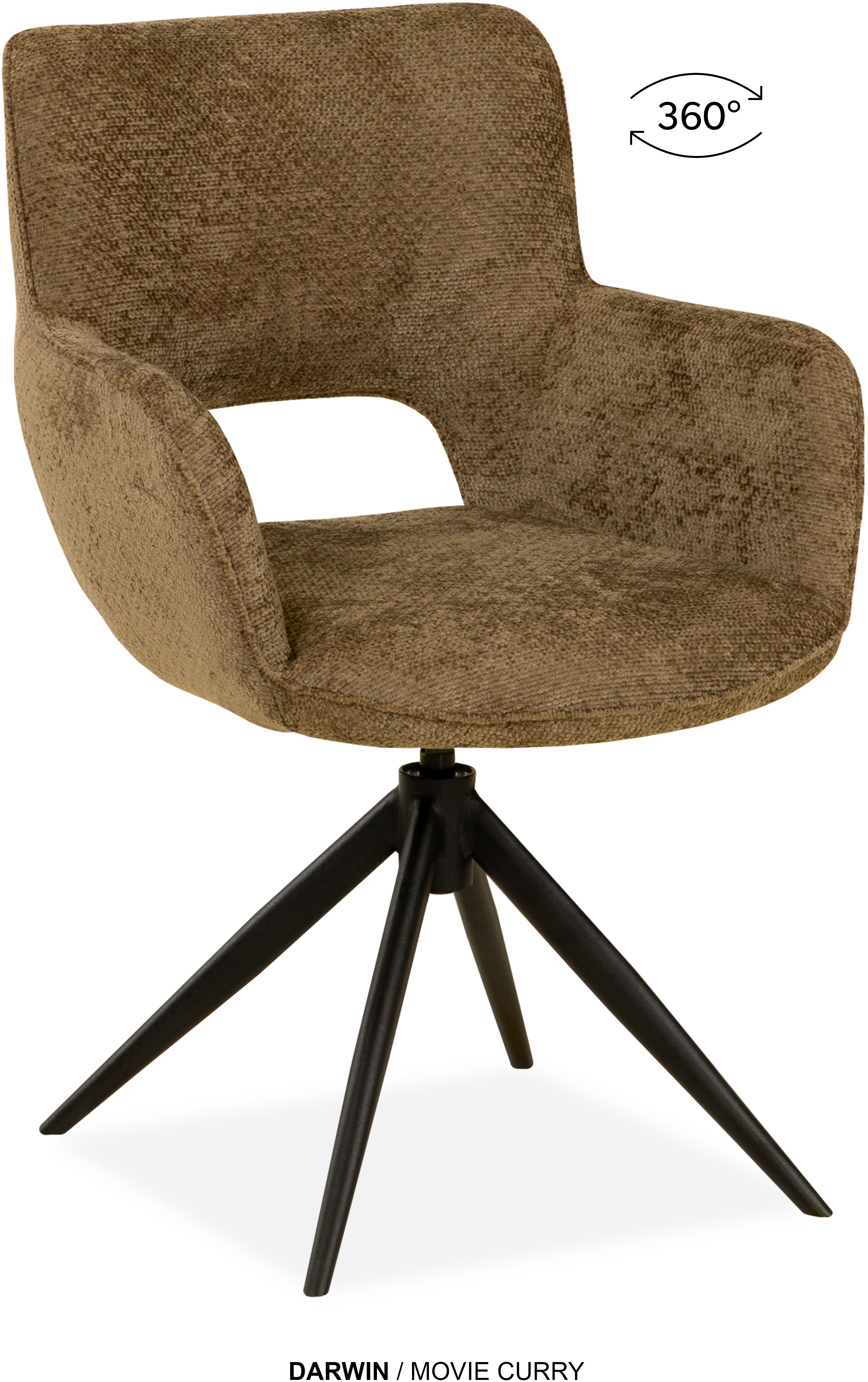 OMG Design Esszimmerstuhl »Darwin« (Set) 2 Stk. Stoff Drehstuhl mit auto-re günstig online kaufen