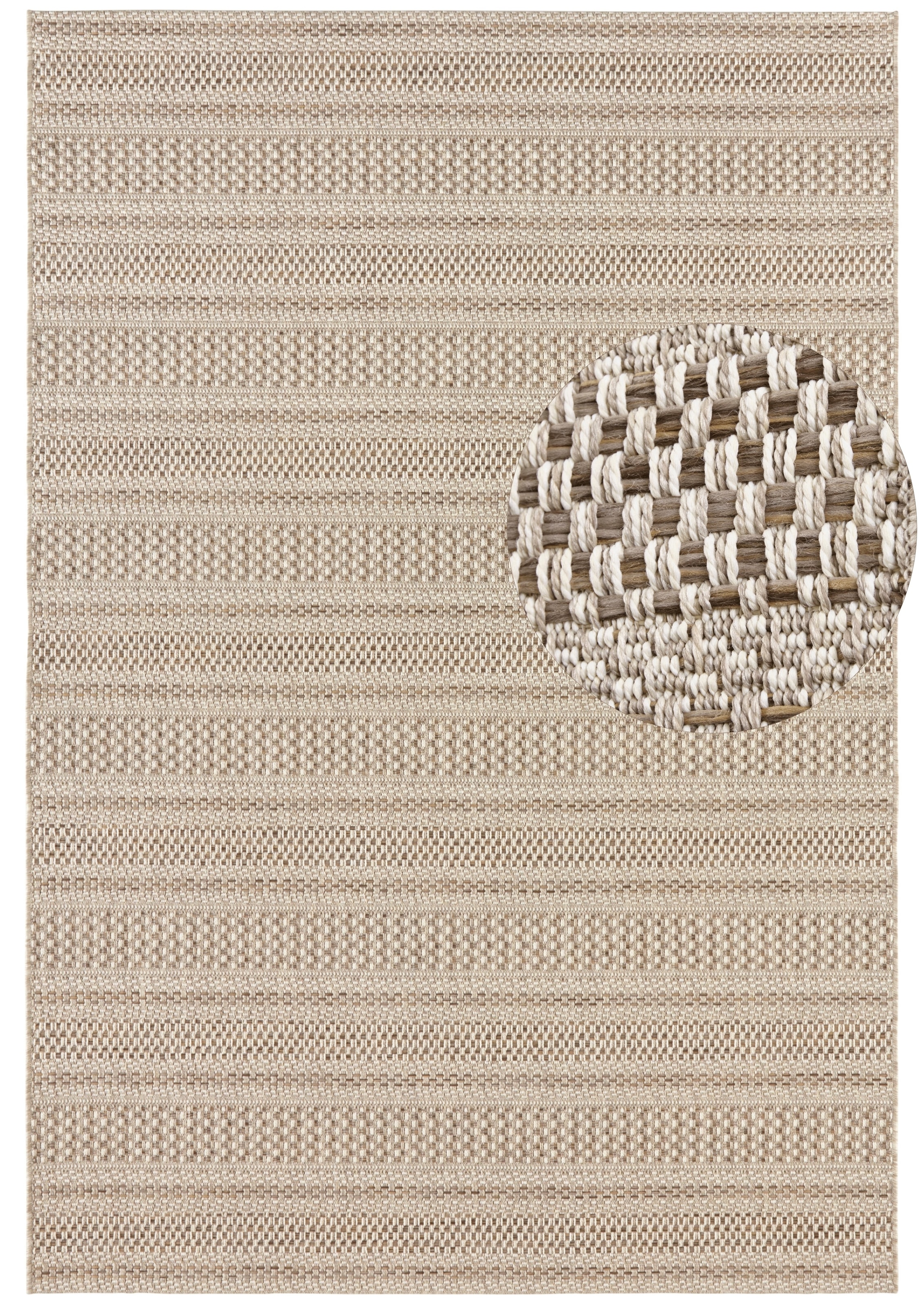 ELLE DECORATION Teppich »Arras«, rechteckig, 8 mm Höhe, In-& Outdoor, Wetterfest, Balkon, Garten, Wohnzimmer, Sisal Optik